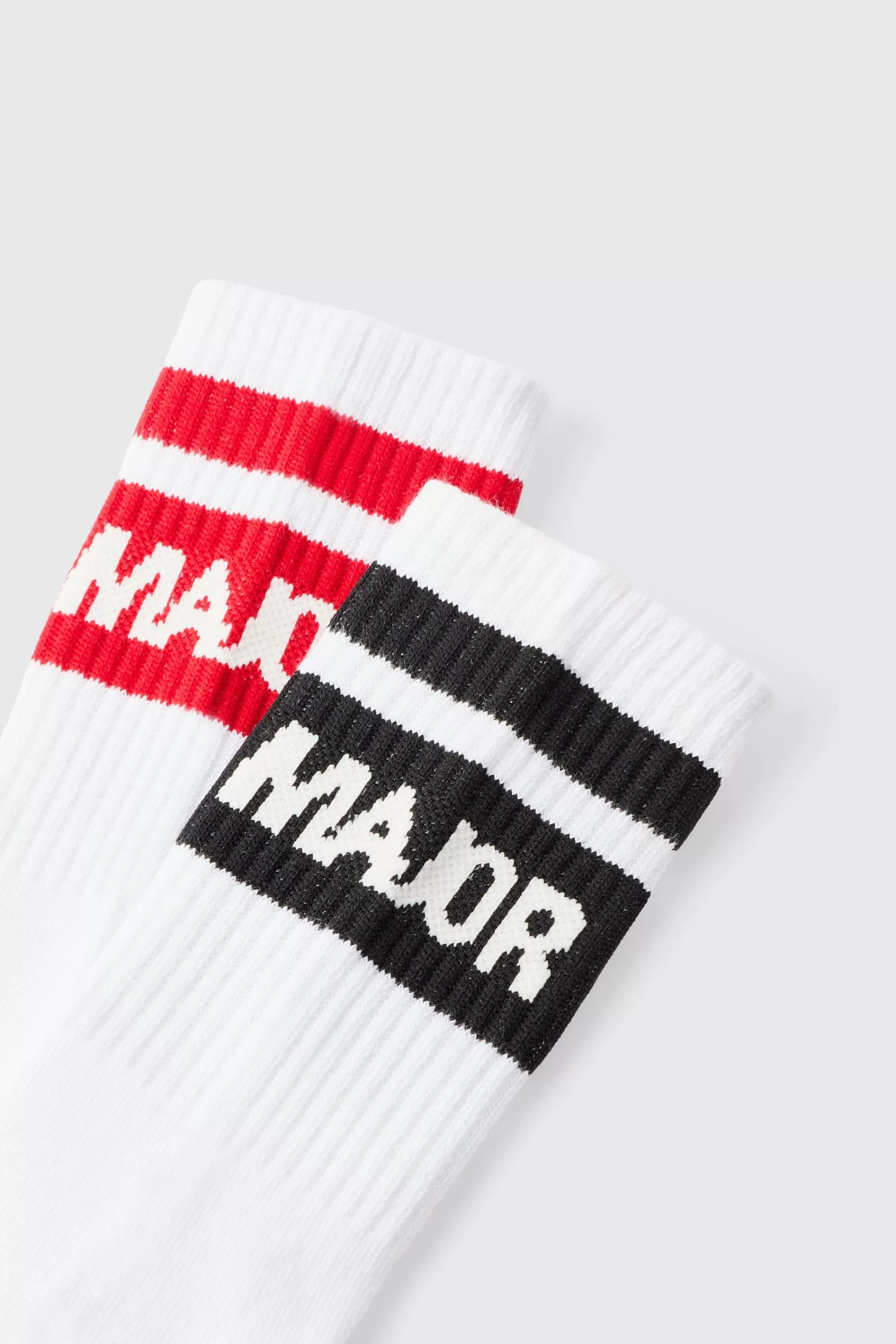 boohooMAN 2 Pack Major League Skeleton Sports Socks | UK