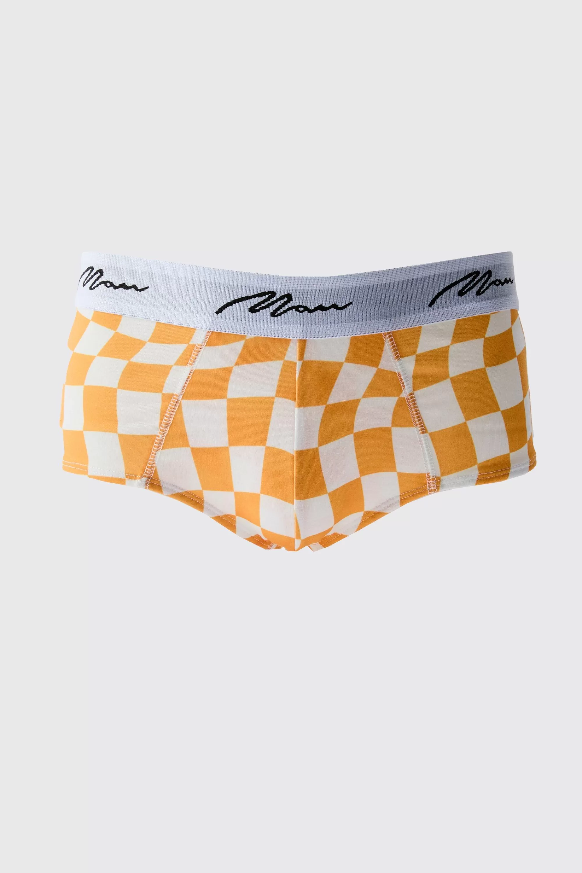 boohooMAN 2 Pack Man Check Briefs | UK