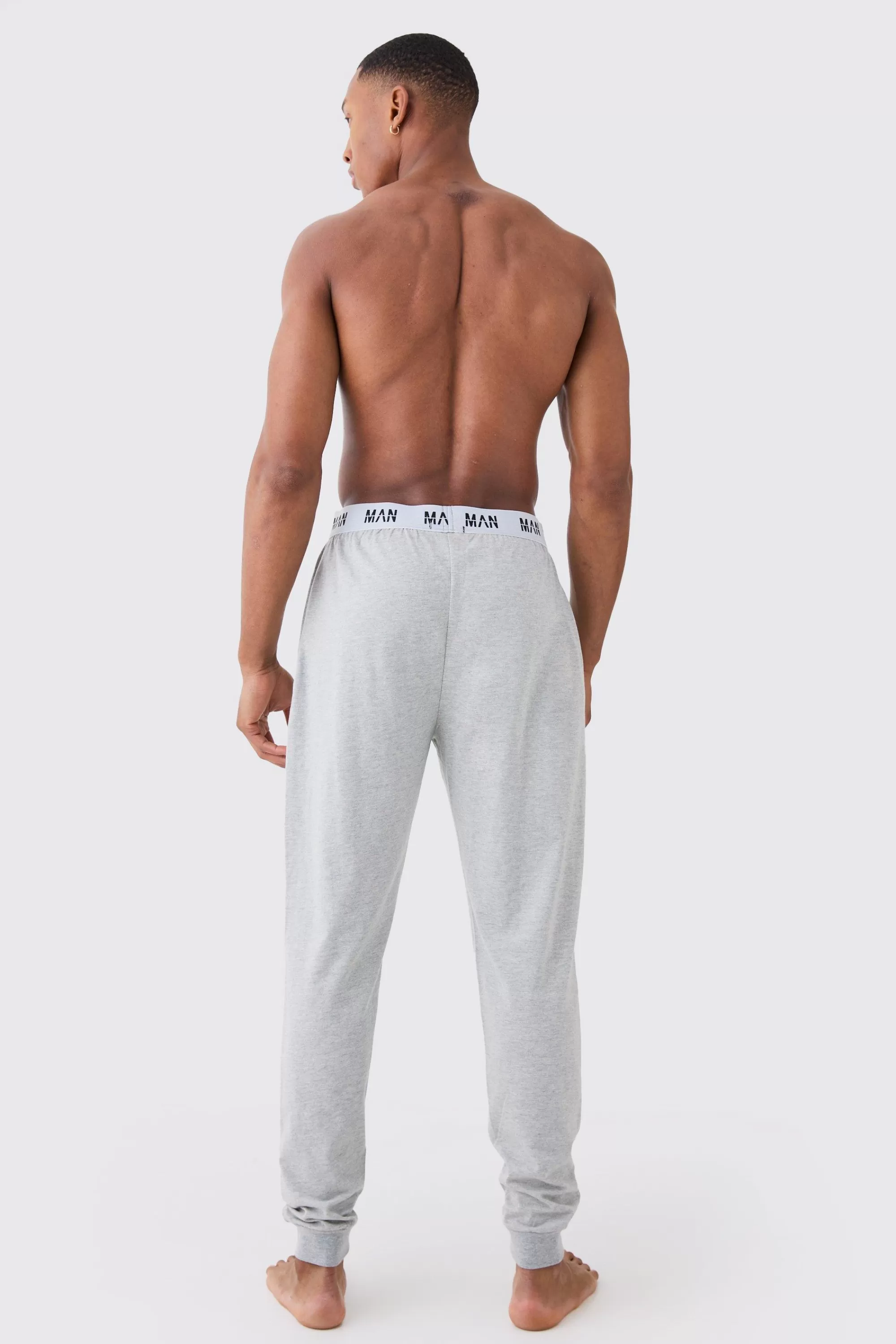boohooMAN 2 Pack Man Lounge Cuffed Jogger | UK