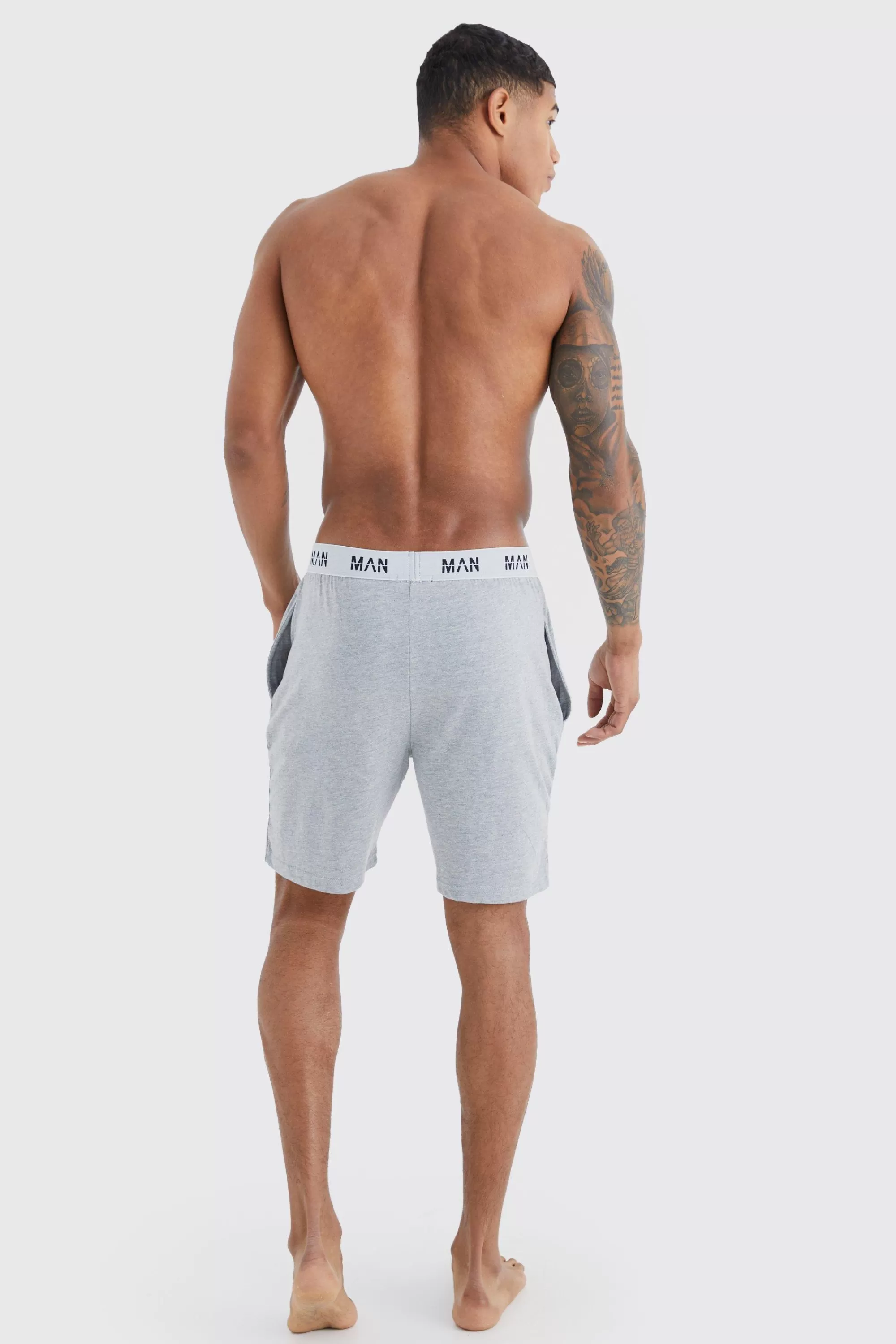 boohooMAN 2 Pack Man Loungewear Shorts | UK