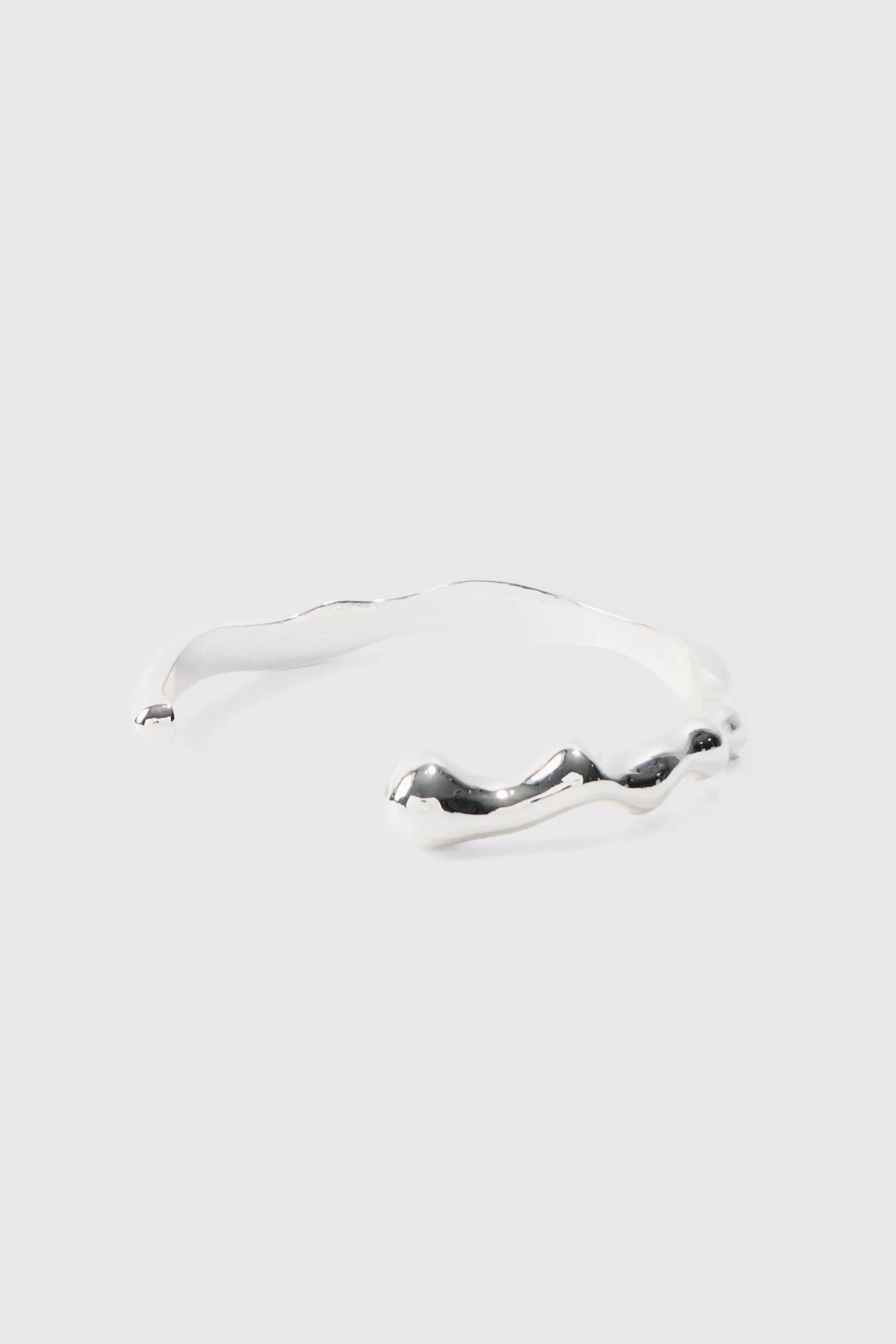 boohooMAN 2 Pack Mix Metal Bracelets | UK