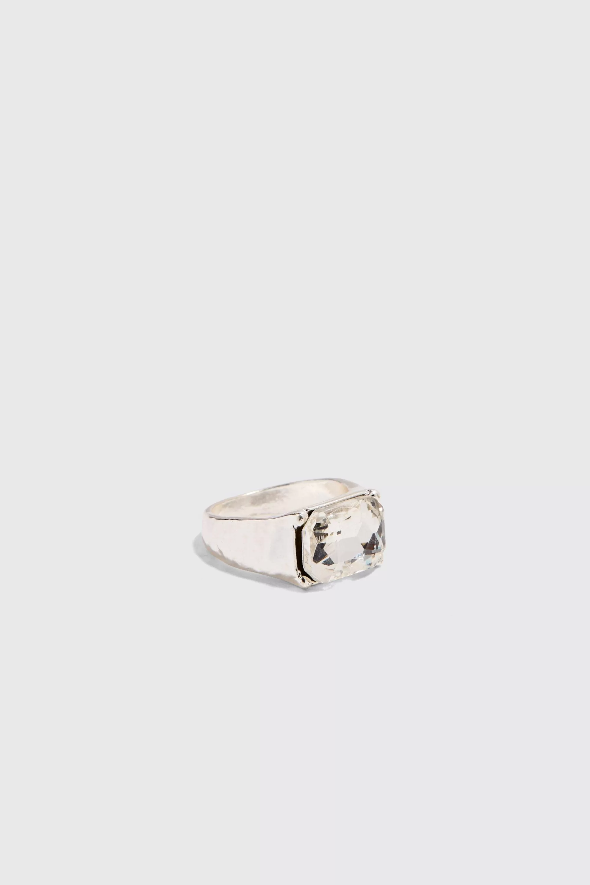 boohooMAN 2 Pack Mixed Stone Signet Rings In | UK