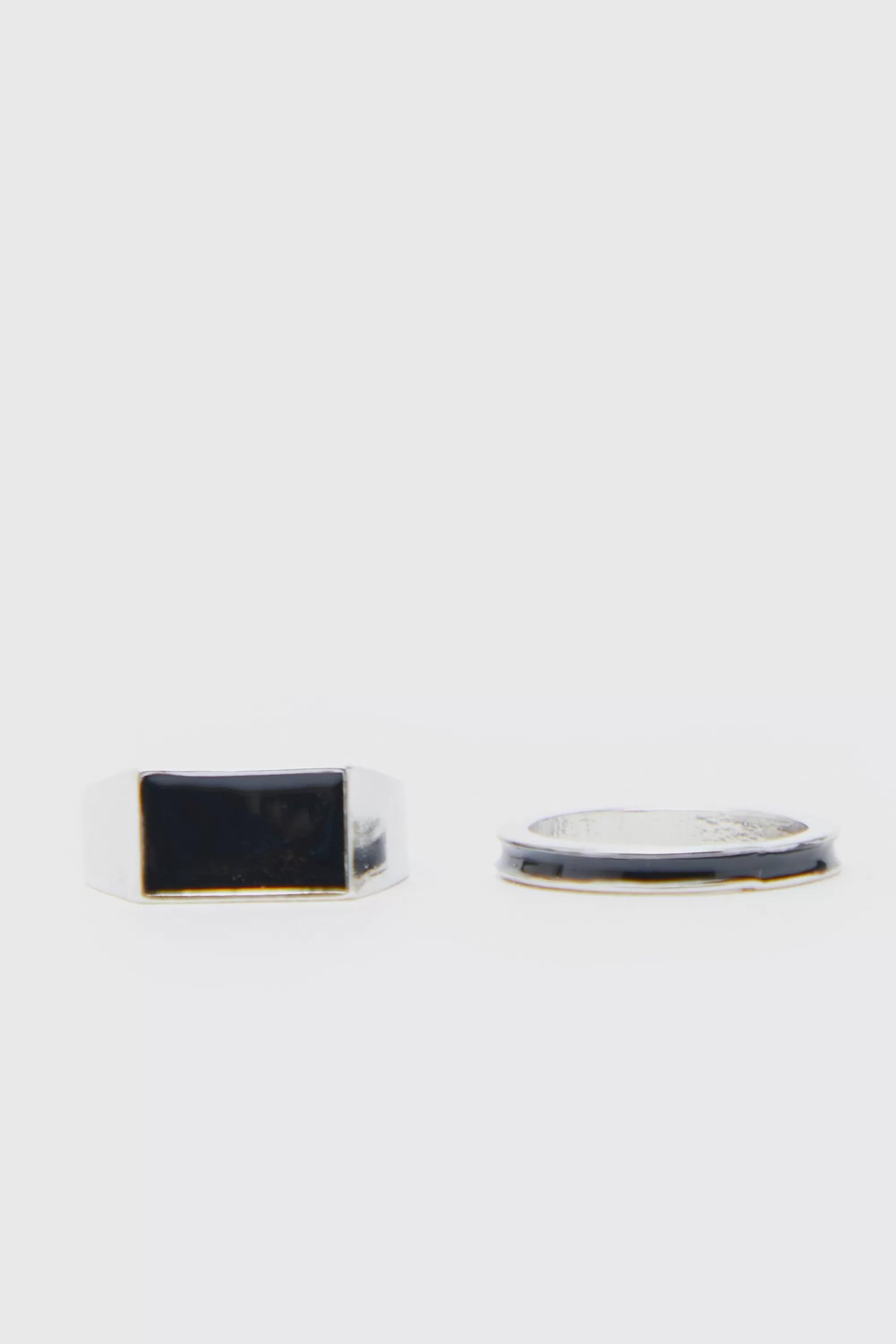 boohooMAN 2 Pack Rings | UK