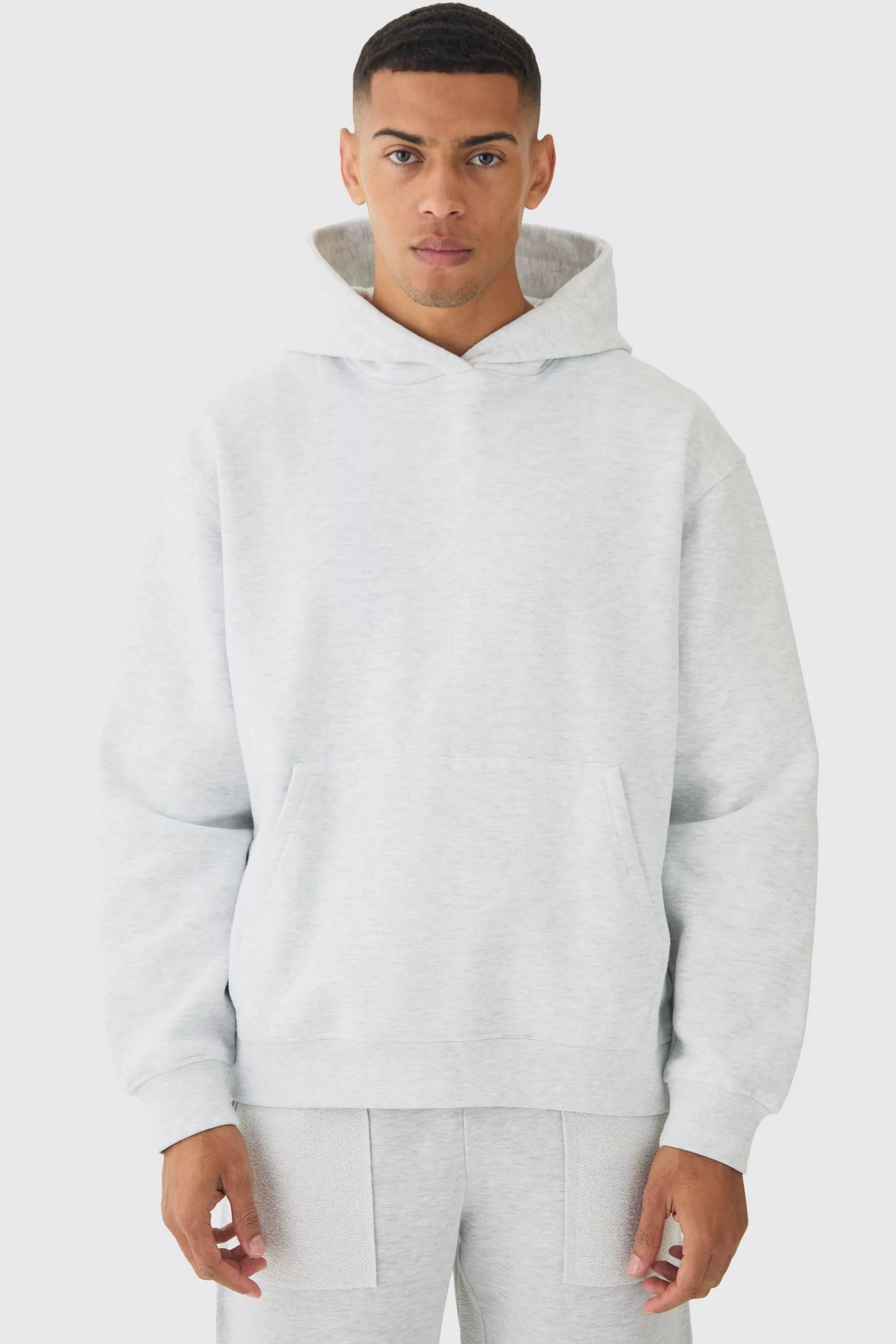 boohooMAN 330GSM Basic Oversized Over The Head Hoodie | UK
