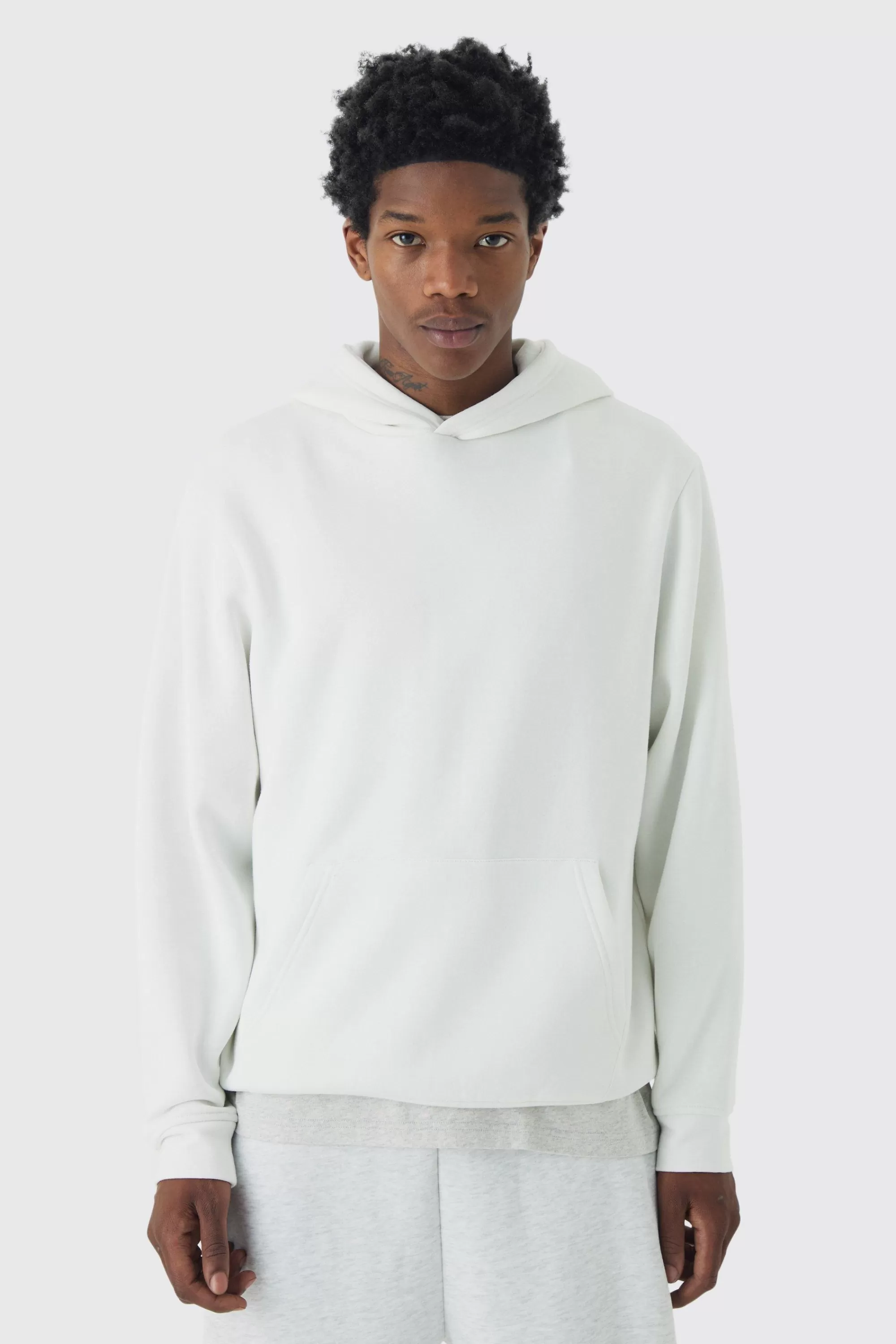 boohooMAN 330GSM Over The Head Basic Hoodie | UK