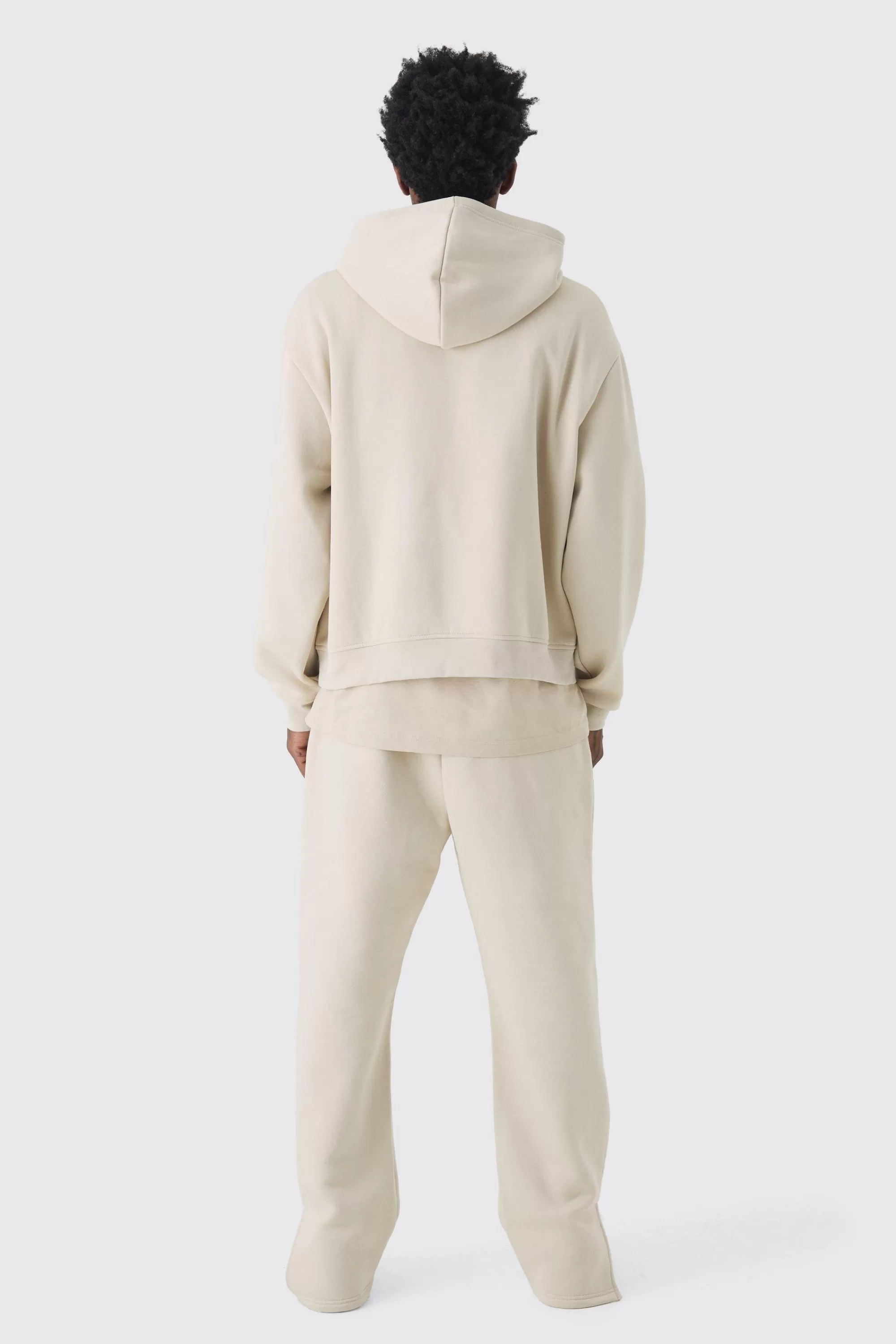 boohooMAN 330GSM Regular Fit Split Hem Jogger | UK