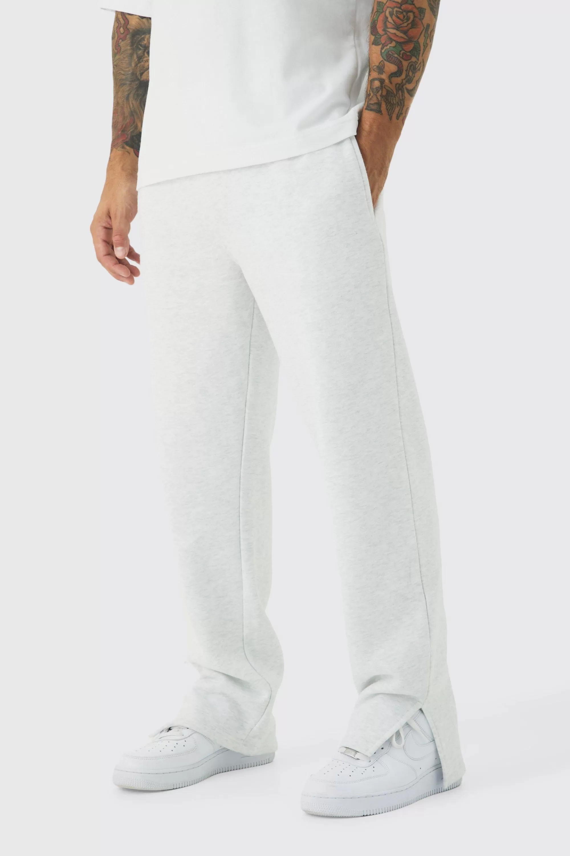 boohooMAN 330GSM Split Hem Jogger | UK