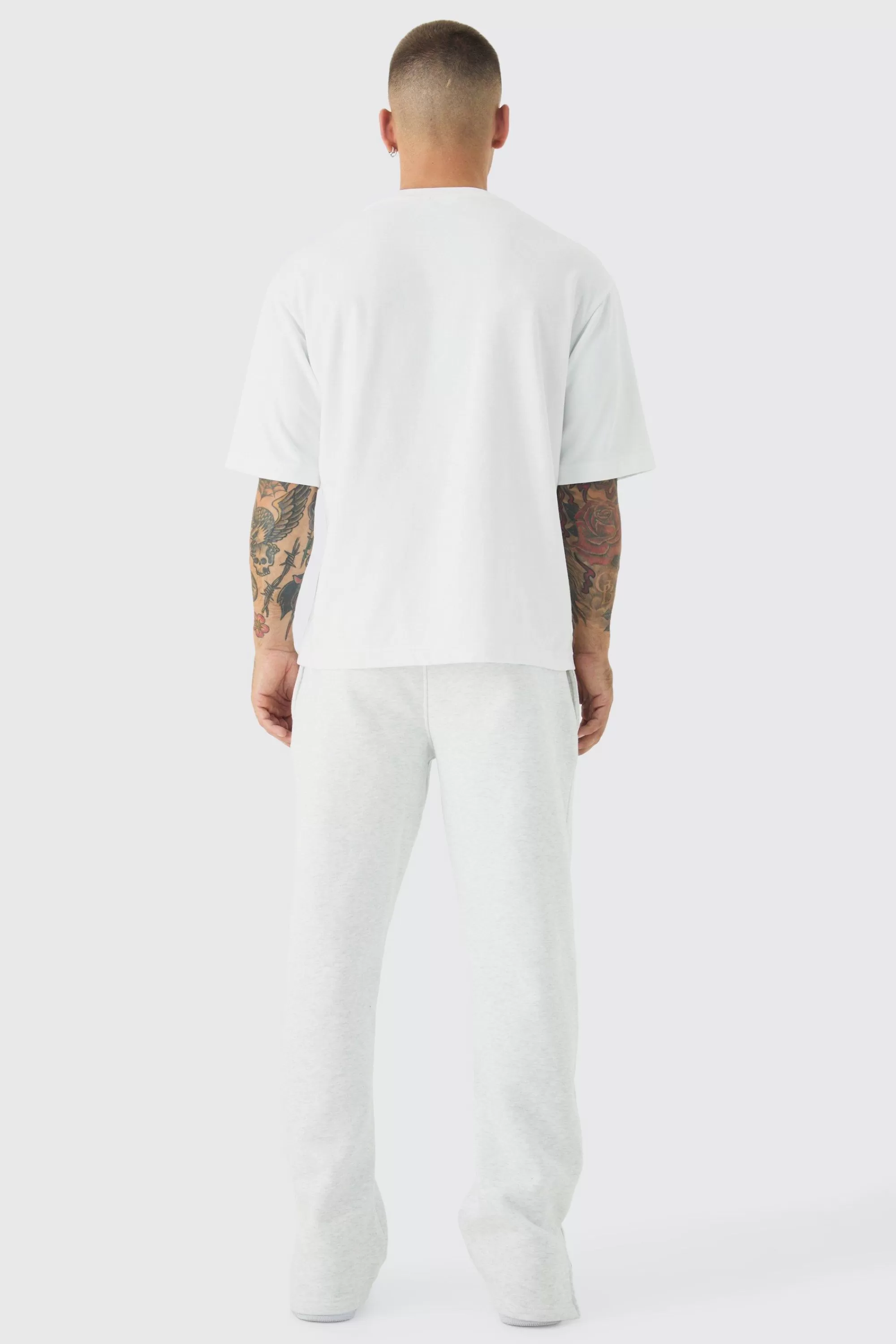 boohooMAN 330GSM Split Hem Jogger | UK