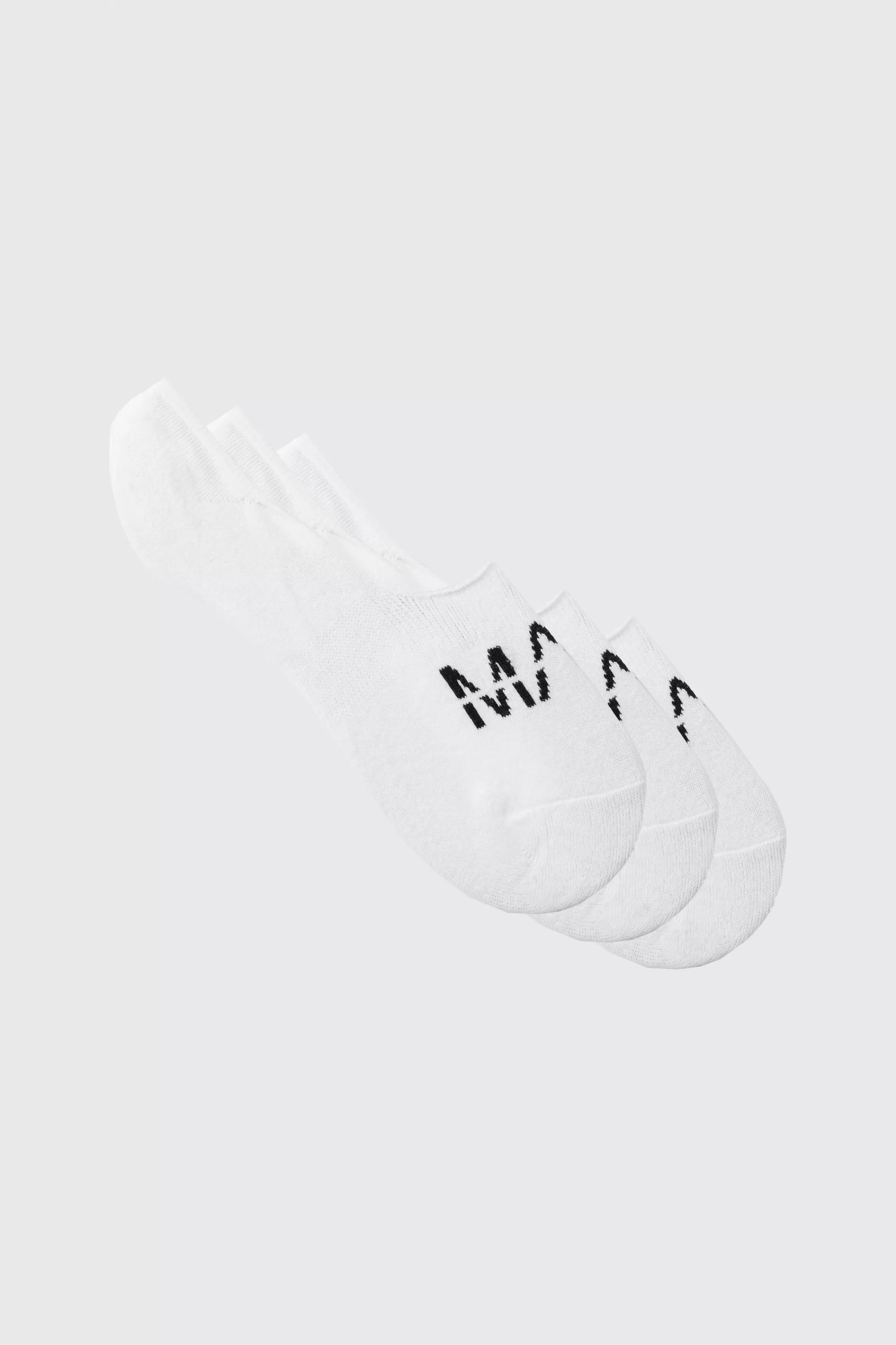 boohooMAN 3 Pack Man Invisible Socks | UK