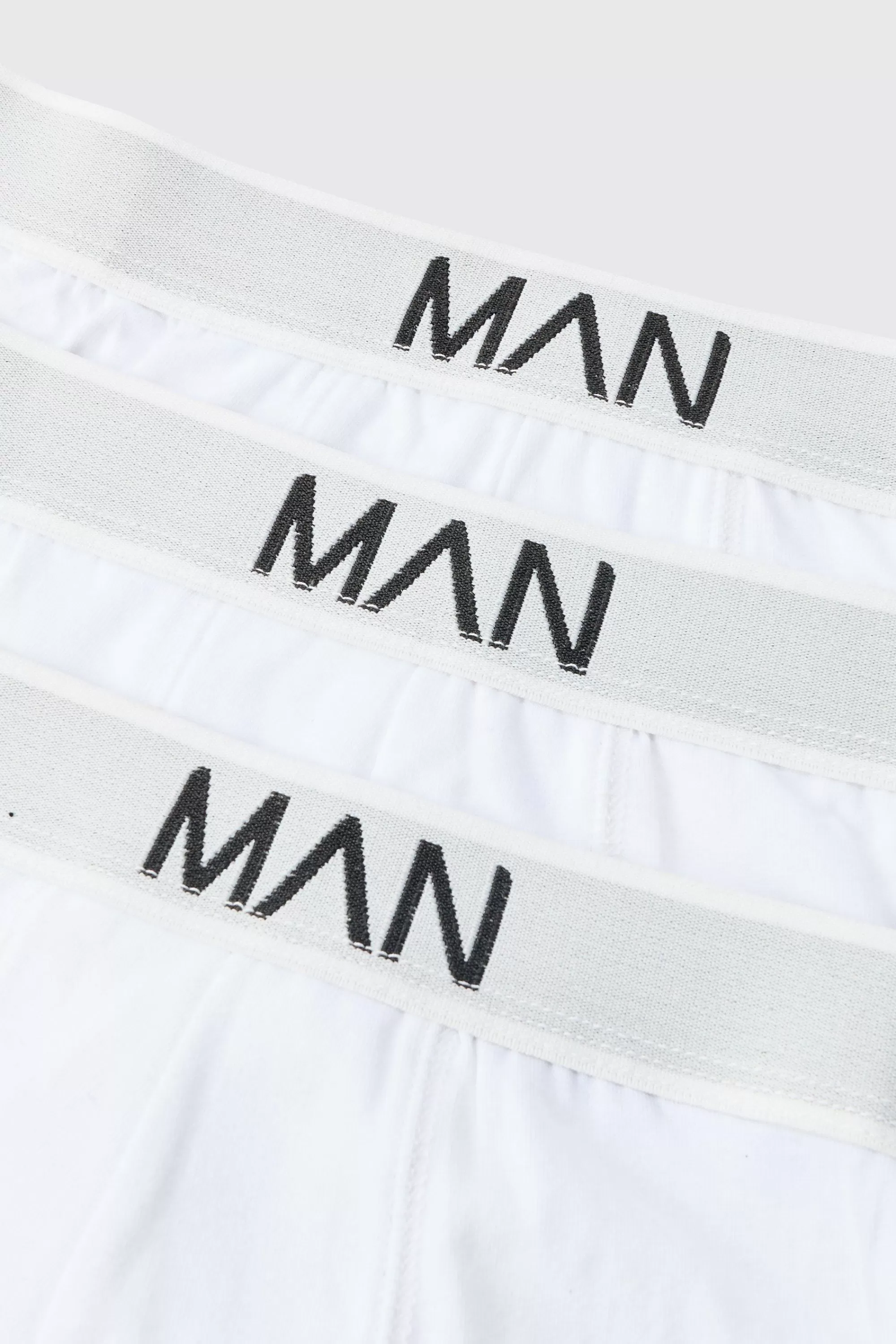 boohooMAN 3 Pack Man Logo Briefs | UK