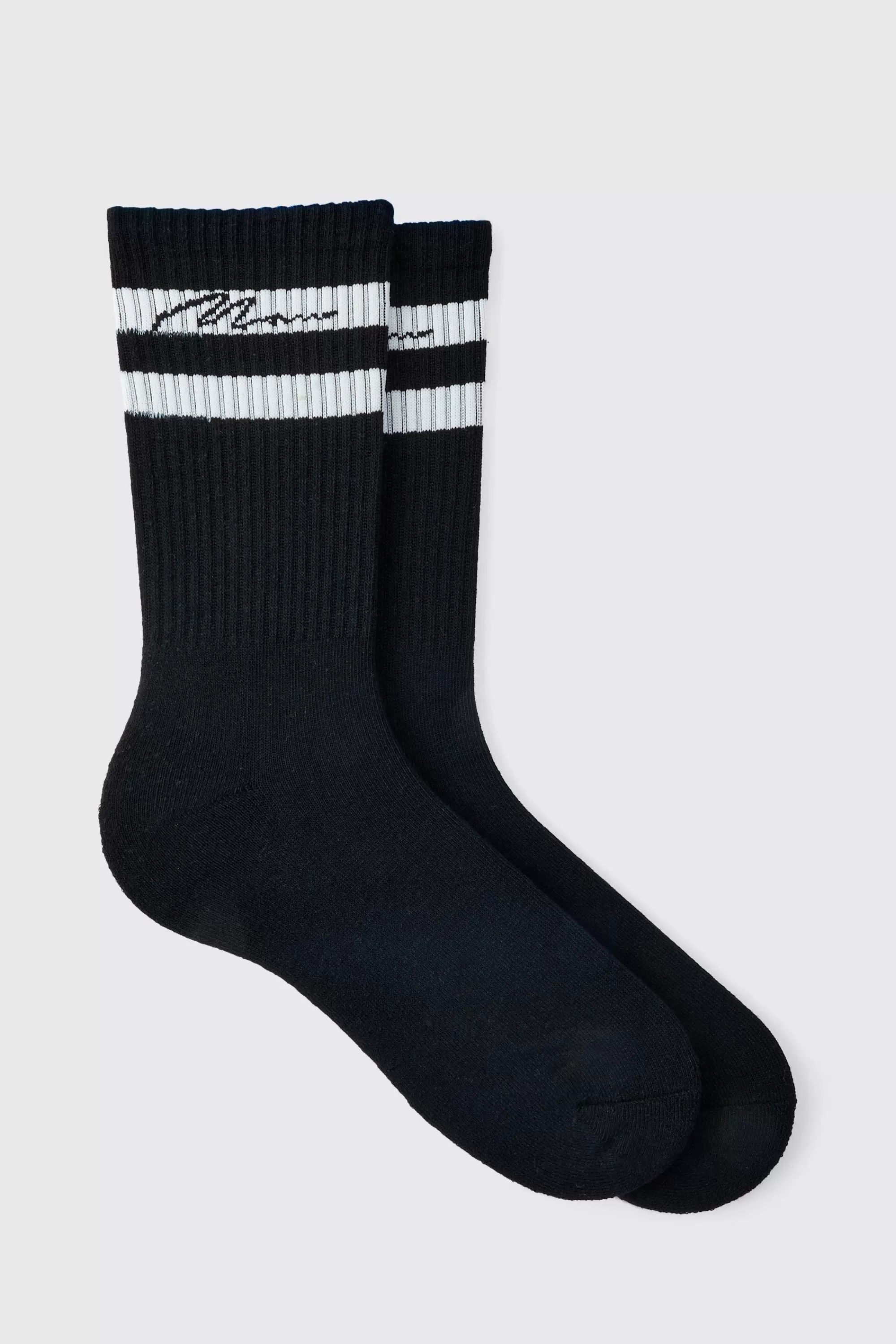 boohooMAN 3 Pack Man Signature Sports Stripe Socks In | UK