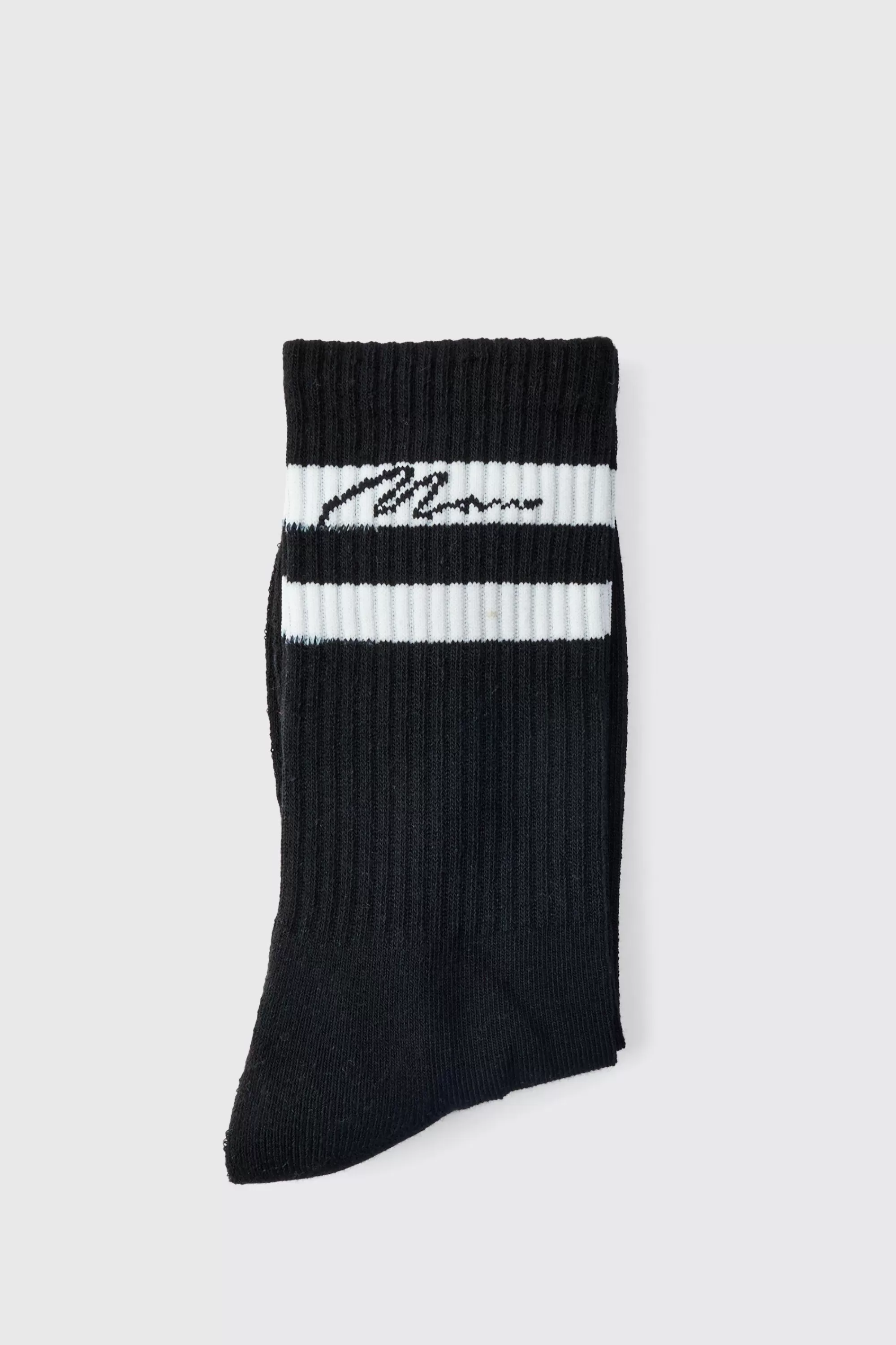 boohooMAN 3 Pack Man Signature Sports Stripe Socks In | UK