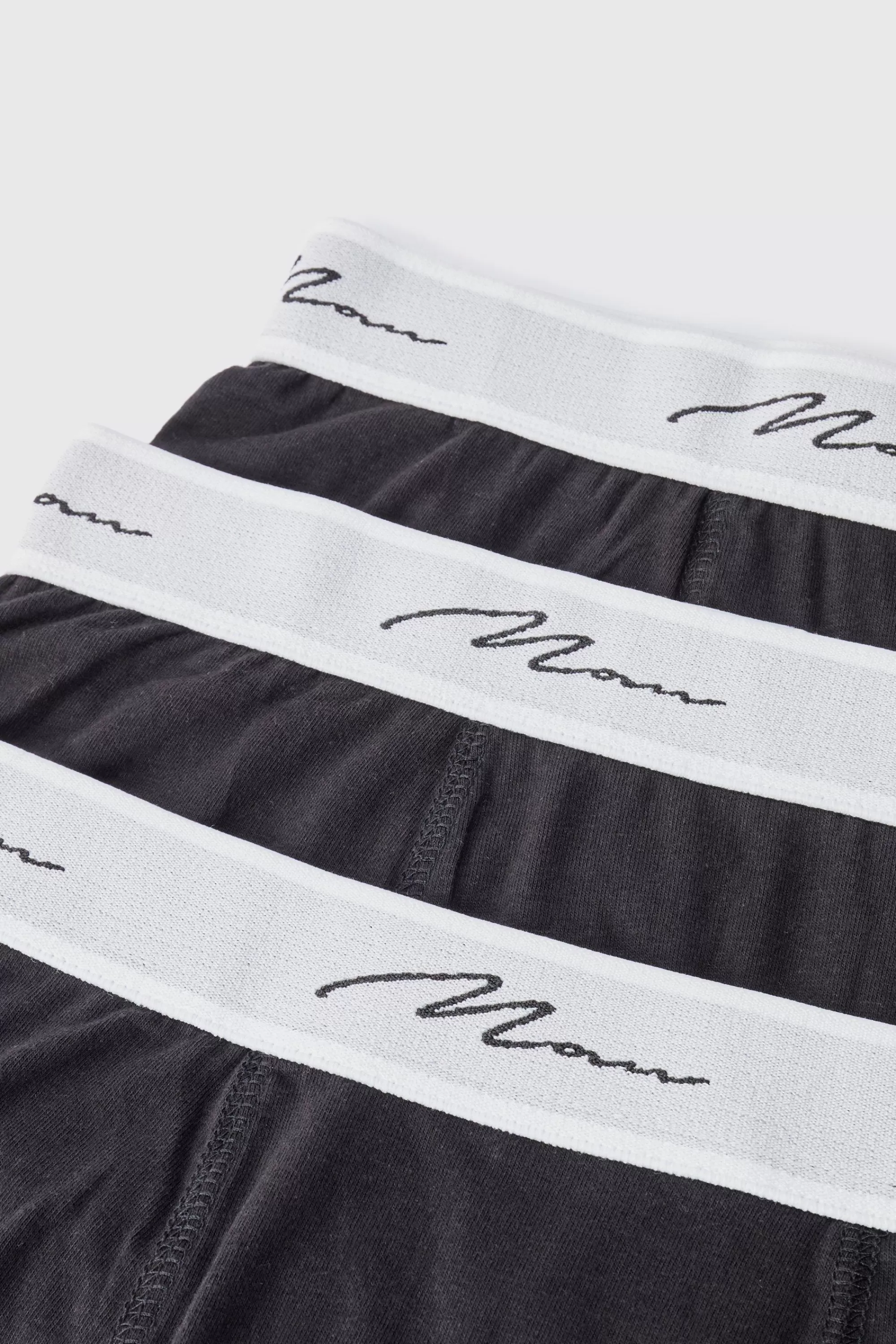boohooMAN 3 Pack Man Signature Trunks | UK