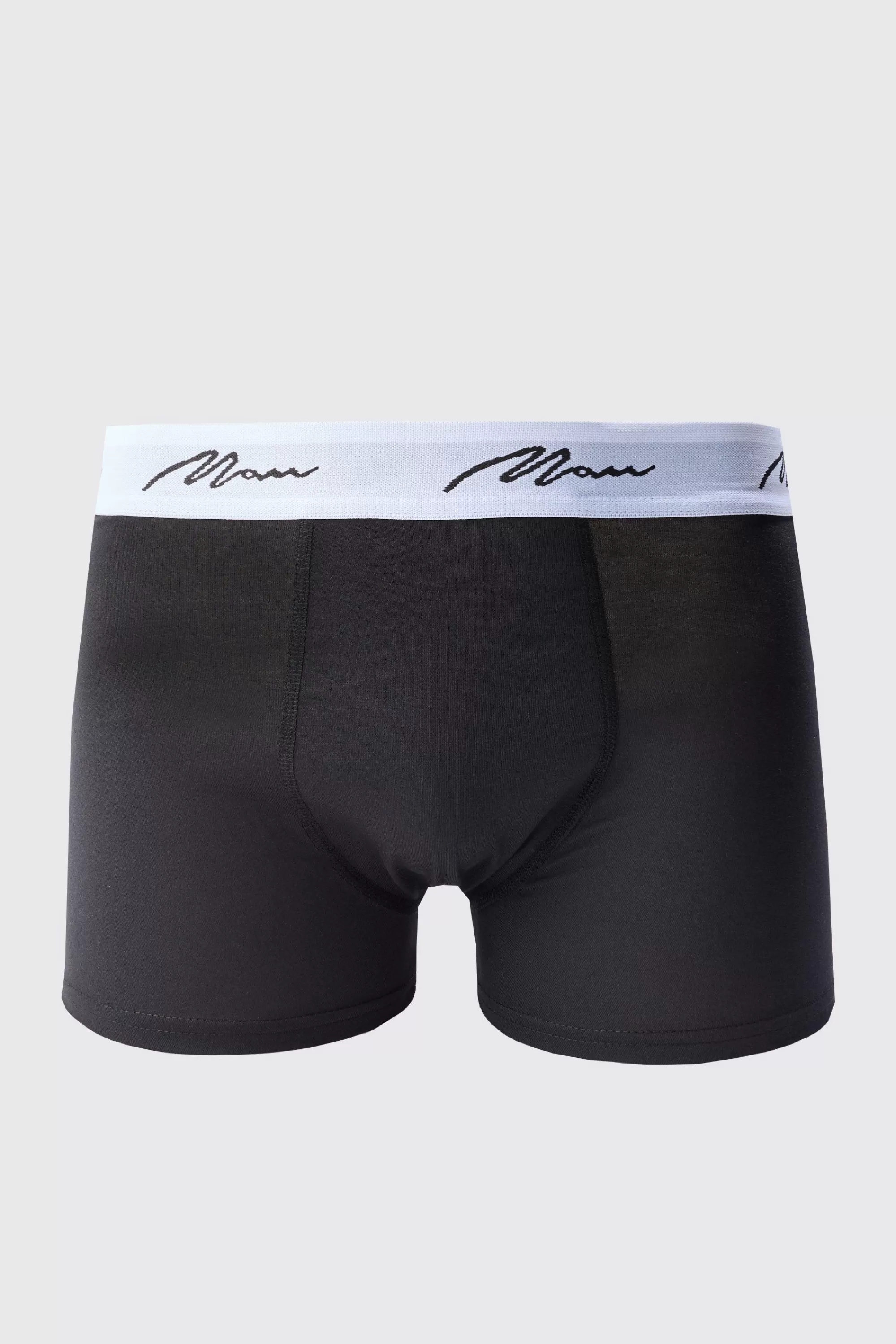 boohooMAN 3 Pack Man Signature Trunks | UK