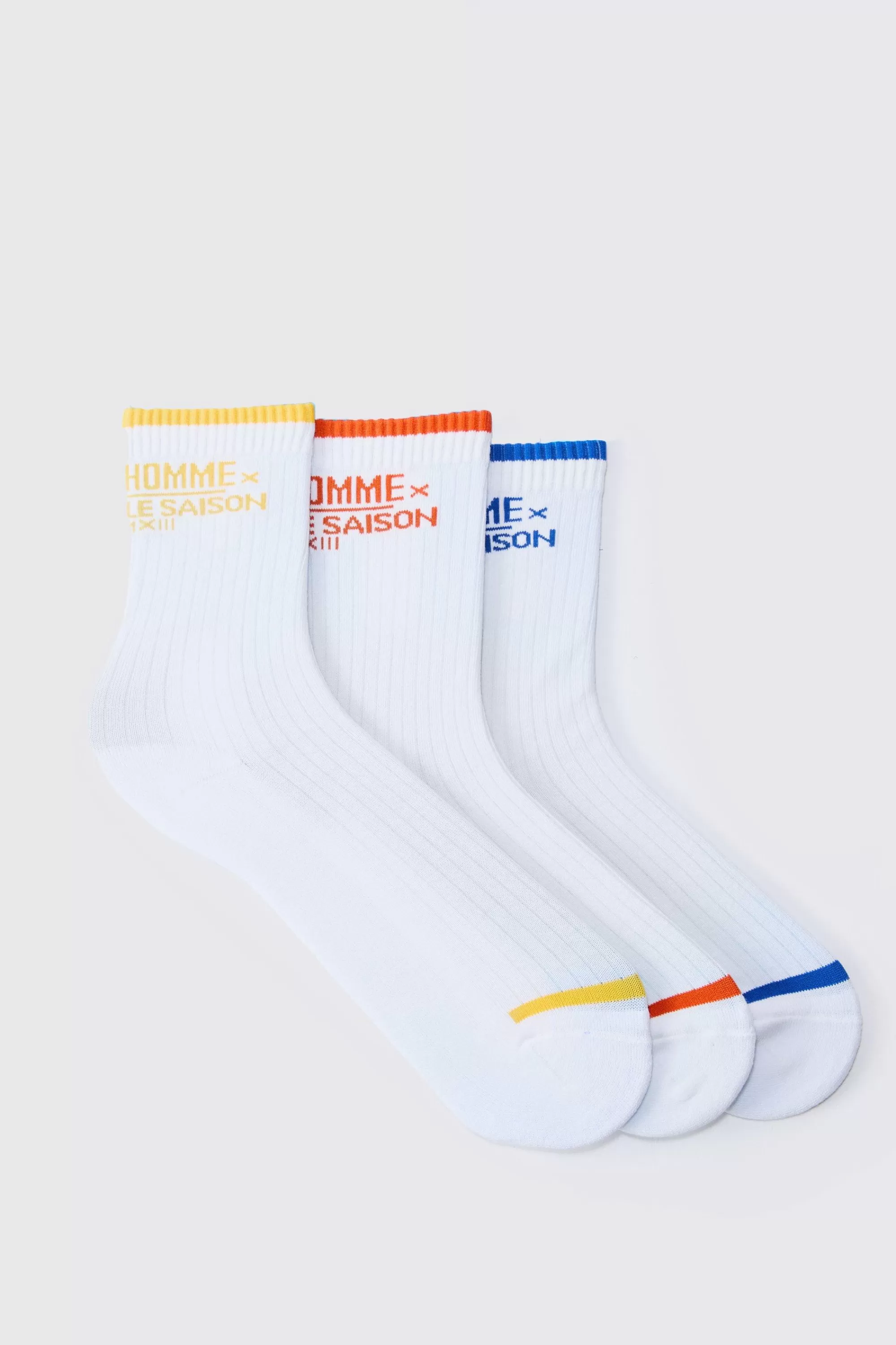 boohooMAN 3 Pack Pour Home Socks | UK