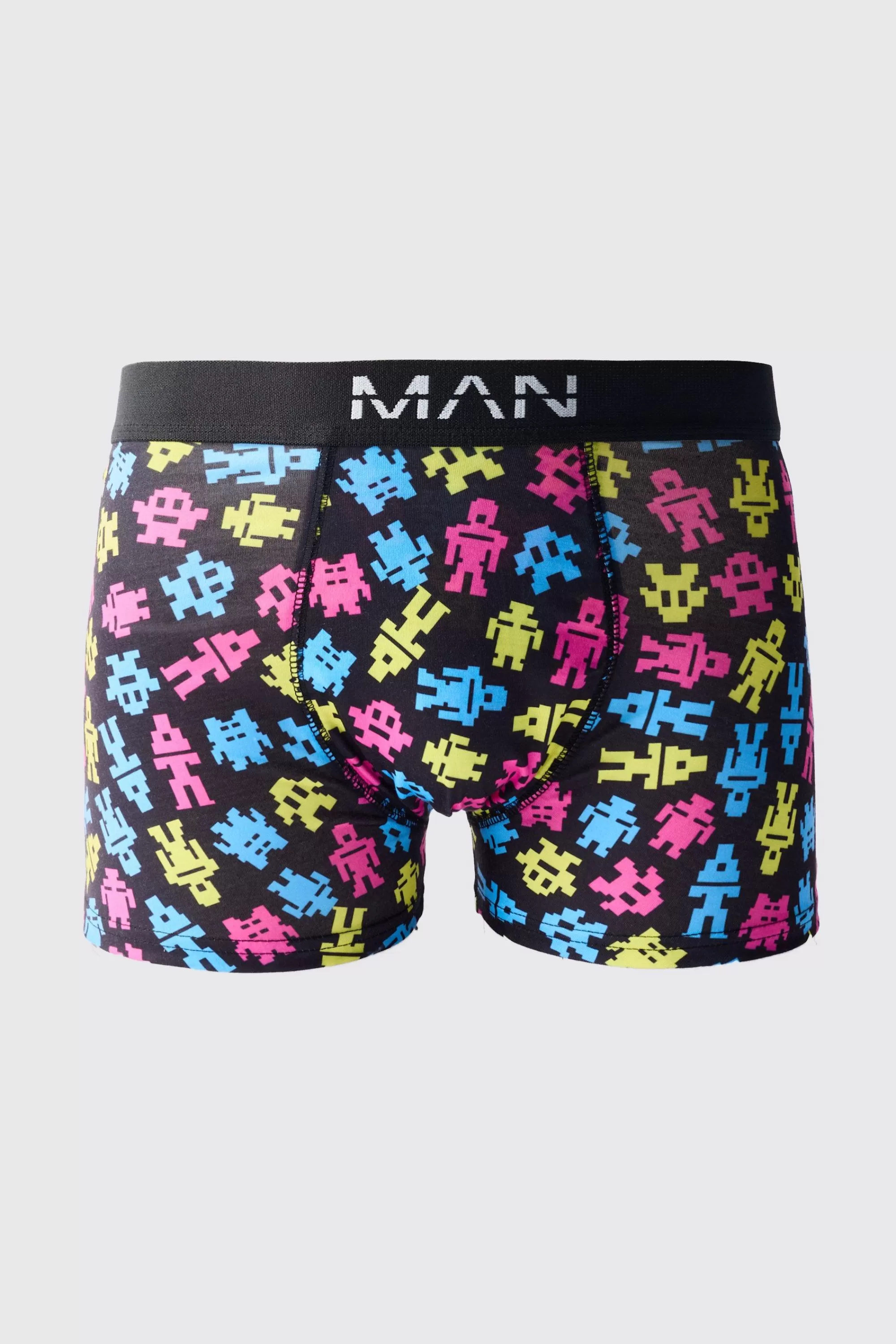 boohooMAN 3 Pack Retro Game Print Boxers | UK