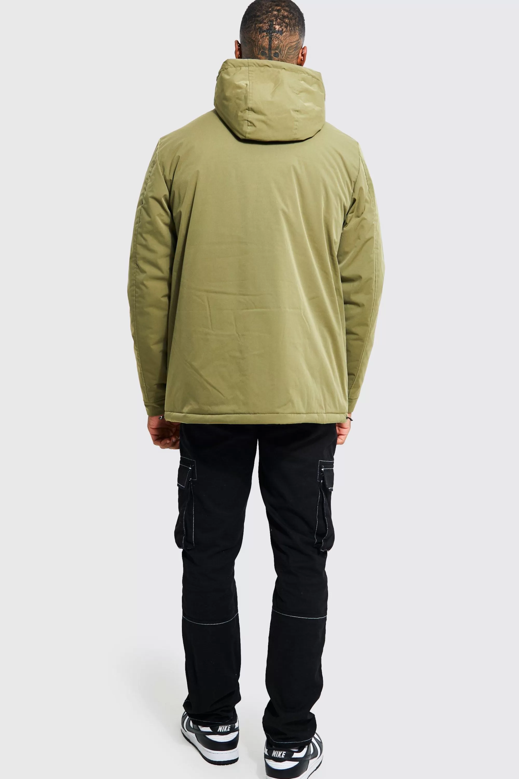 boohooMAN 3d Pocket Smart Parka | UK