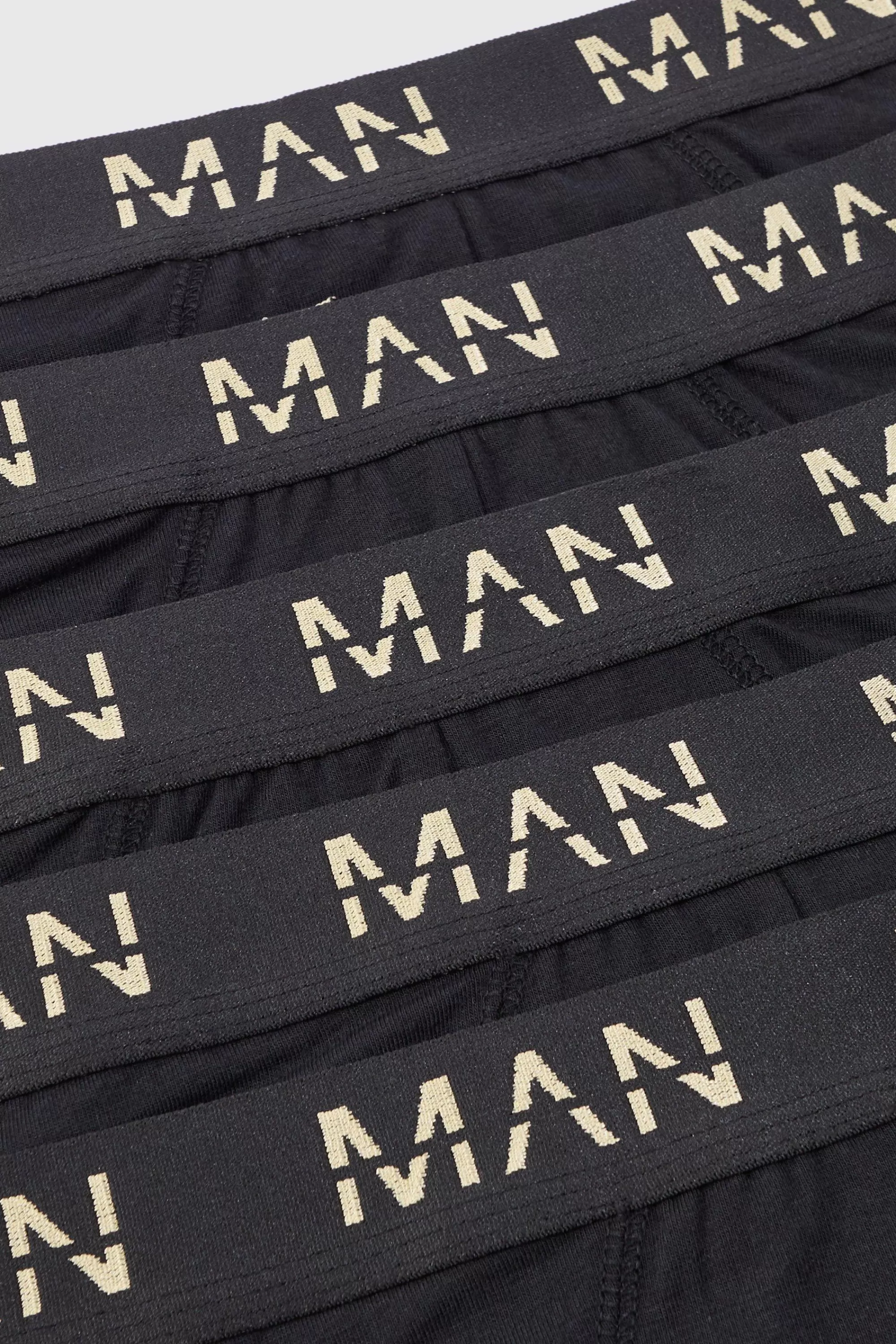 boohooMAN 5 Pack Gold Man Dash Briefs In | UK