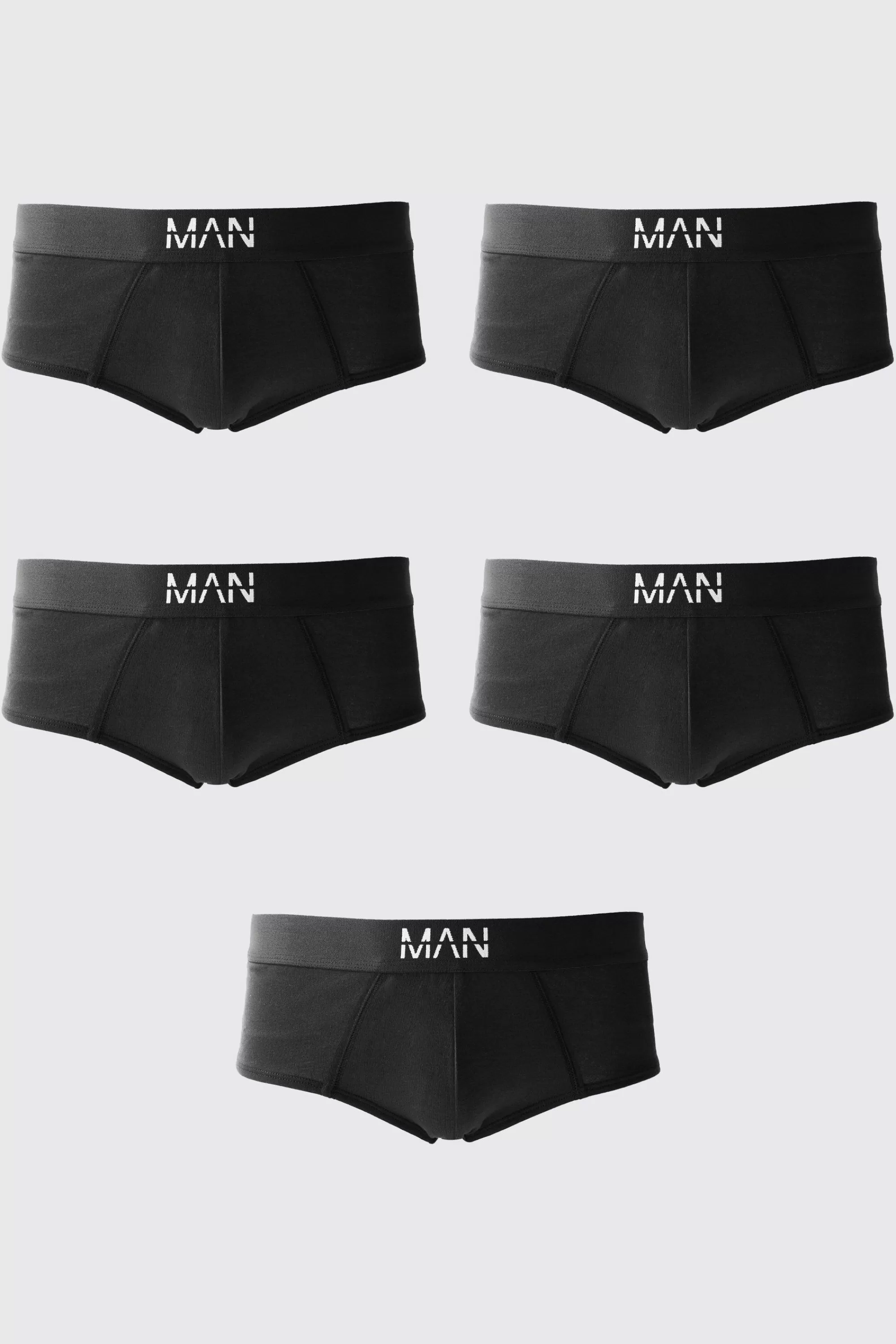 boohooMAN 5 Pack Man Dash Briefs | UK