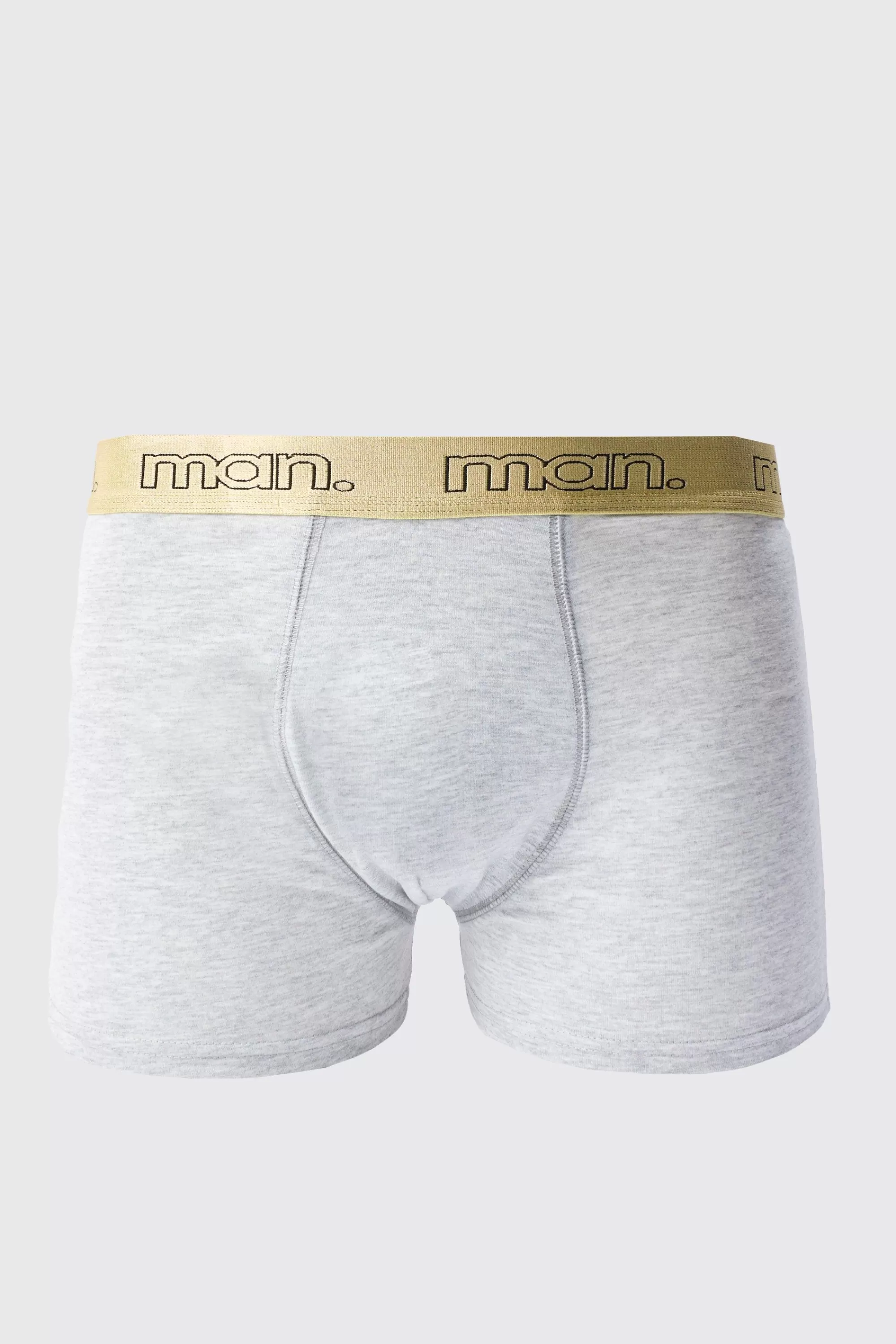 boohooMAN 5 Pack Man Gold Waistband Boxers | UK