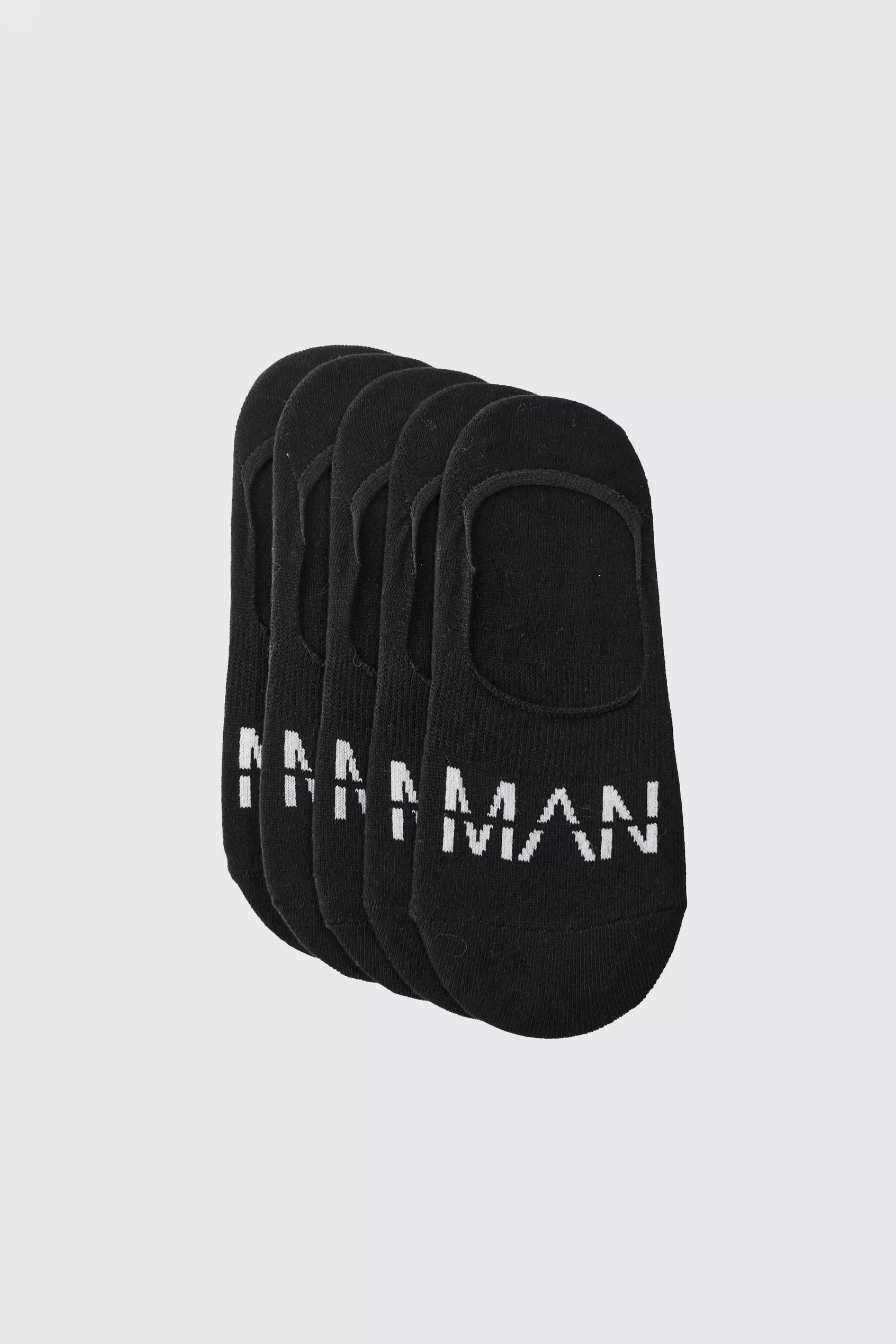 boohooMAN 5 Pack Man Invisible Socks | UK