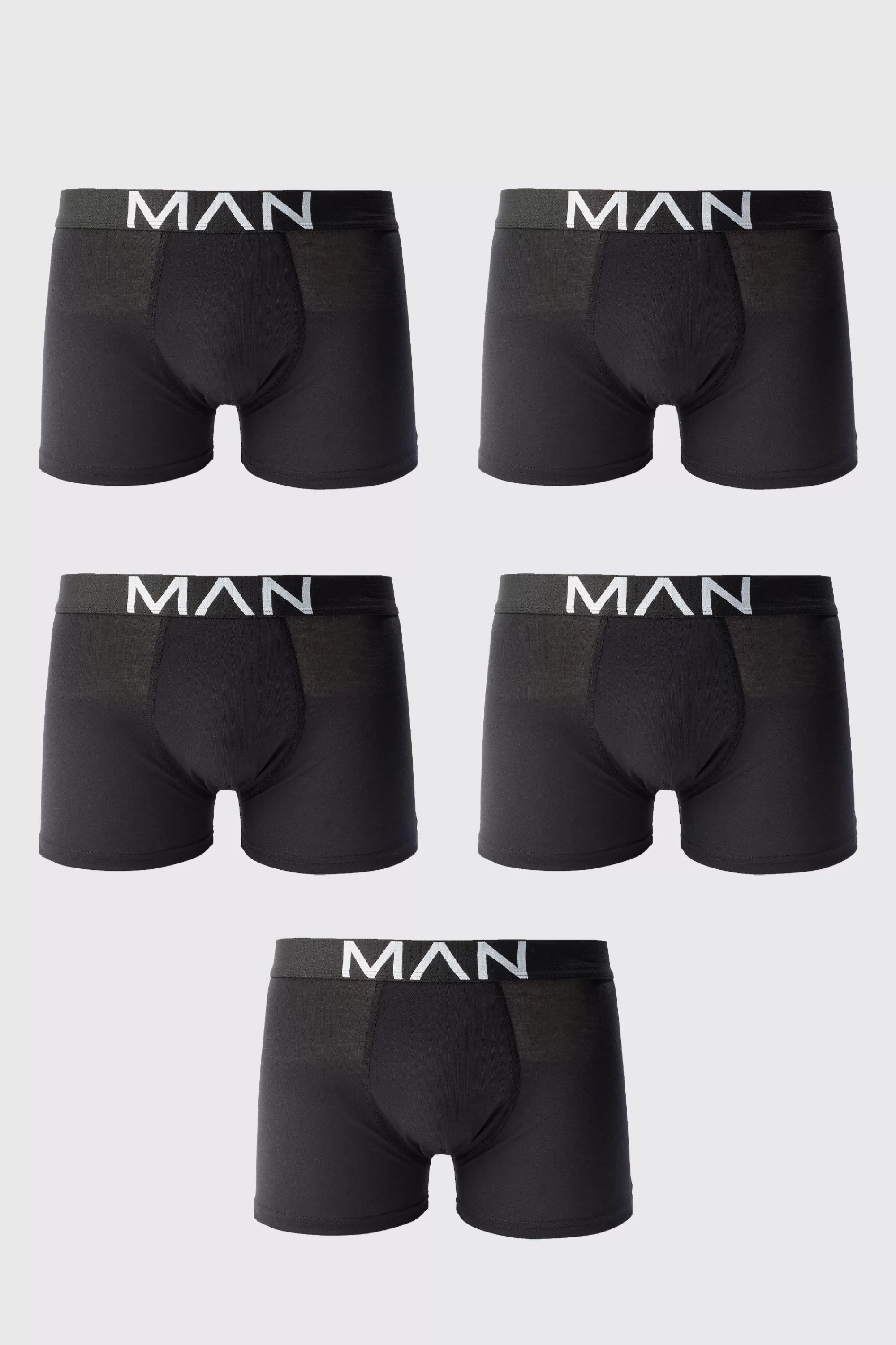 boohooMAN 5 Pack Man Trunks | UK