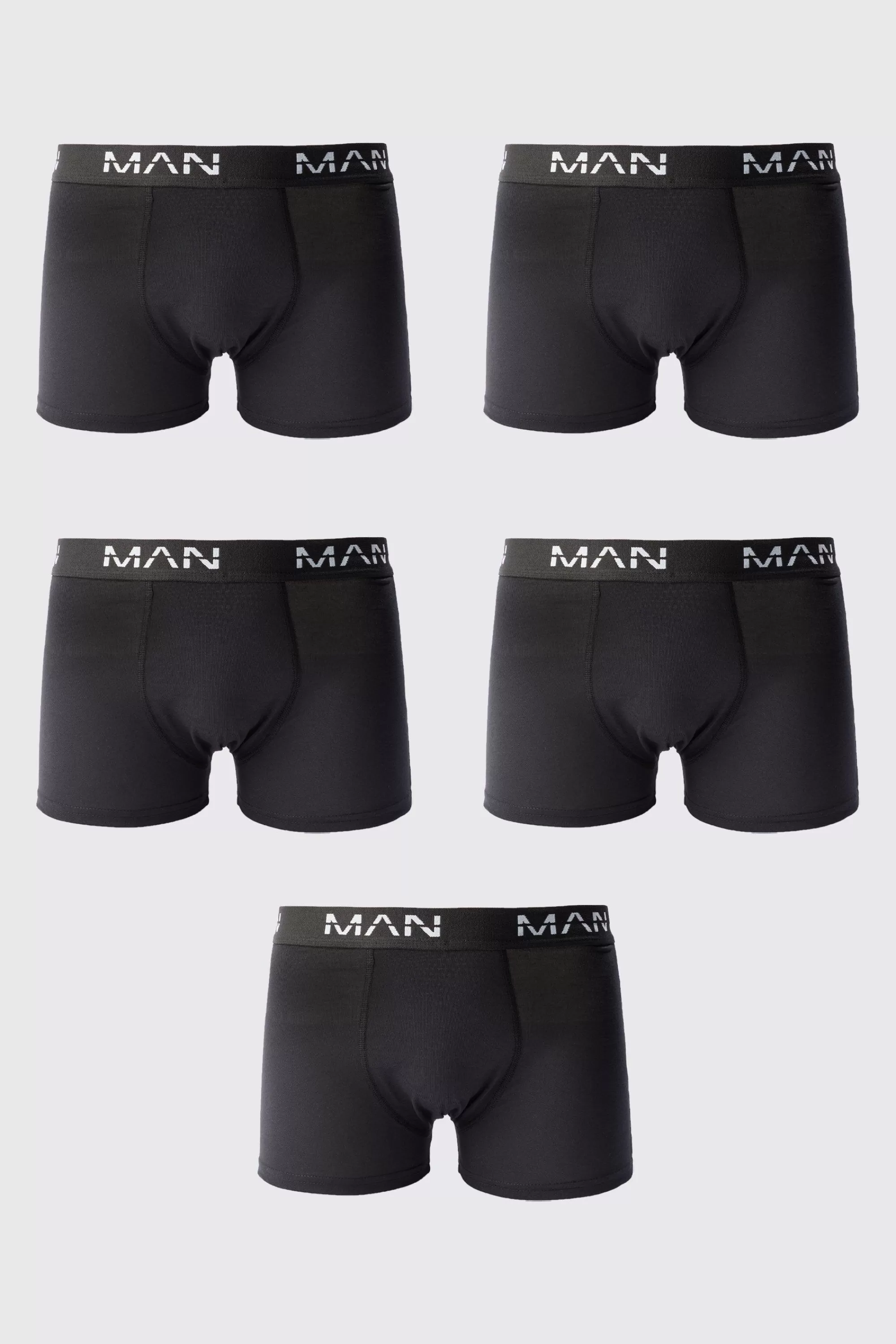 boohooMAN 5 Pack Man Trunks | UK