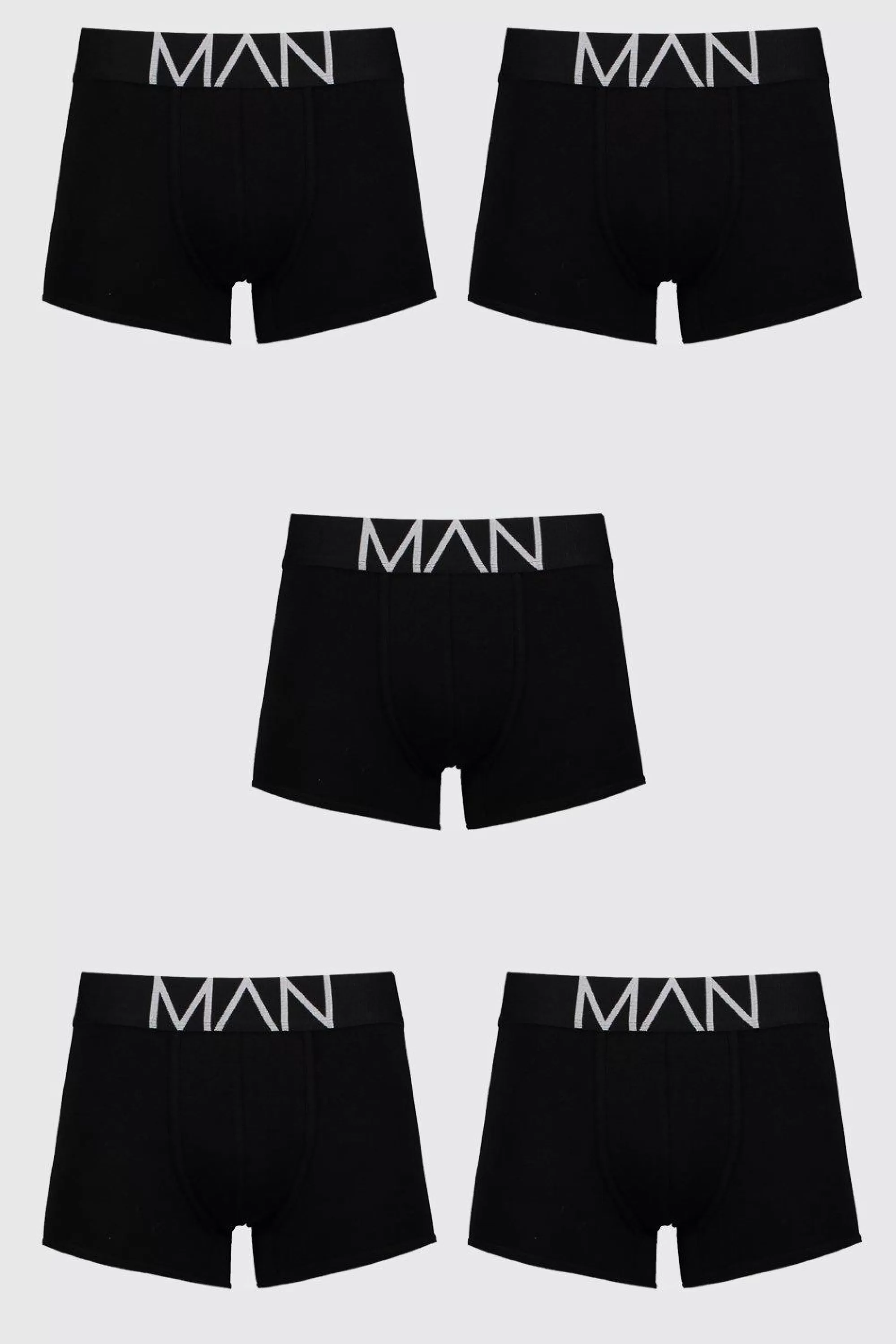 boohooMAN 5 Pack MAN Trunks | UK