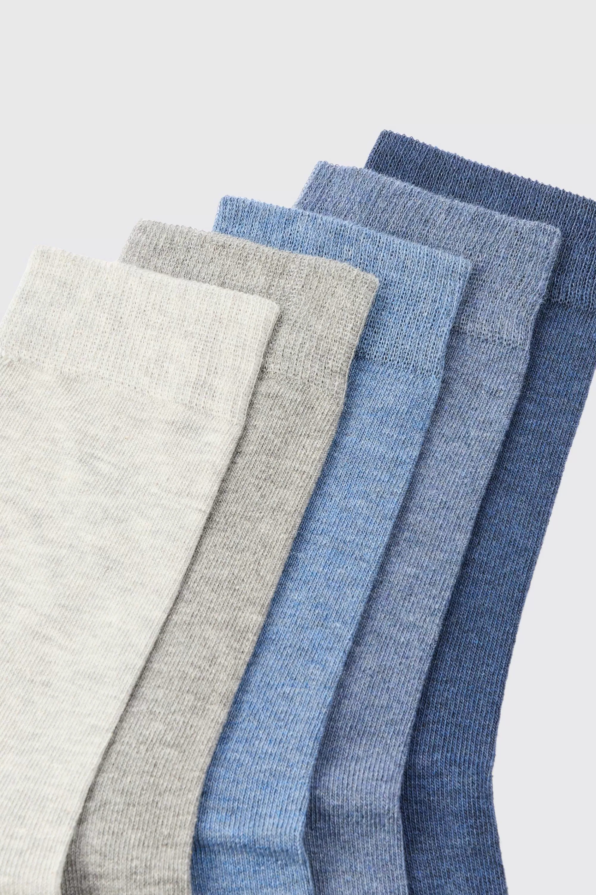 boohooMAN 5 Pack Plain Socks | UK