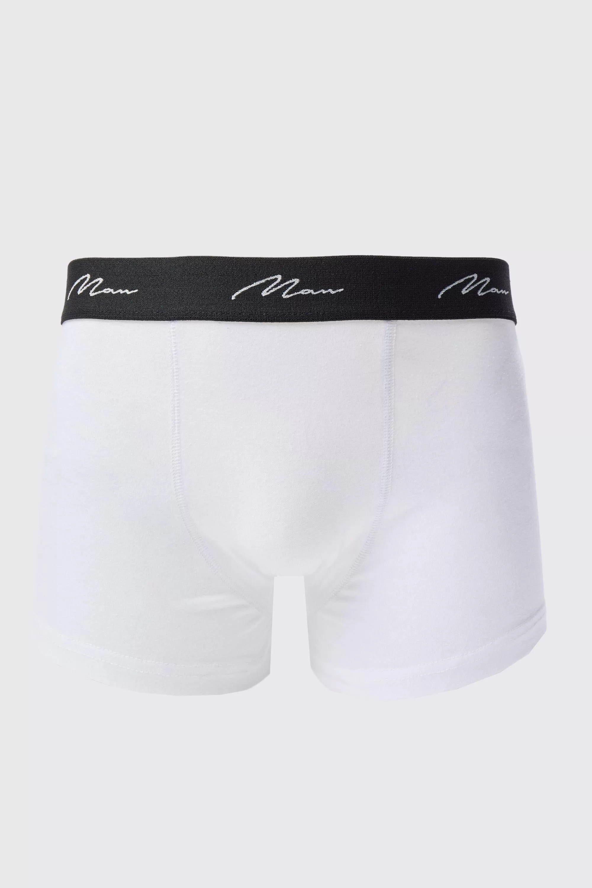 boohooMAN 7 Pack Man Signature Mixed Colour Trunks | UK