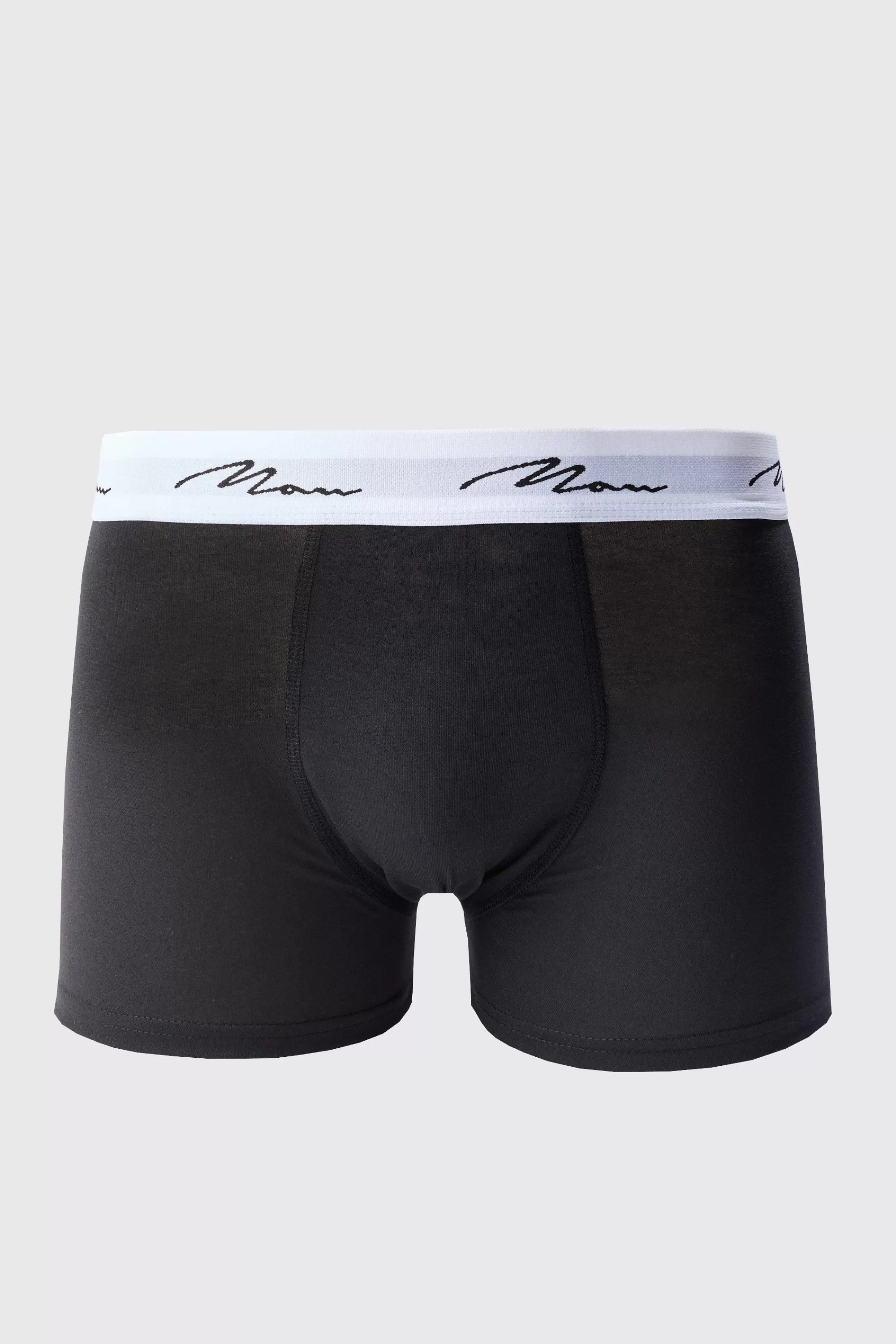 boohooMAN 7 Pack Man Signature Mixed Colour Trunks | UK