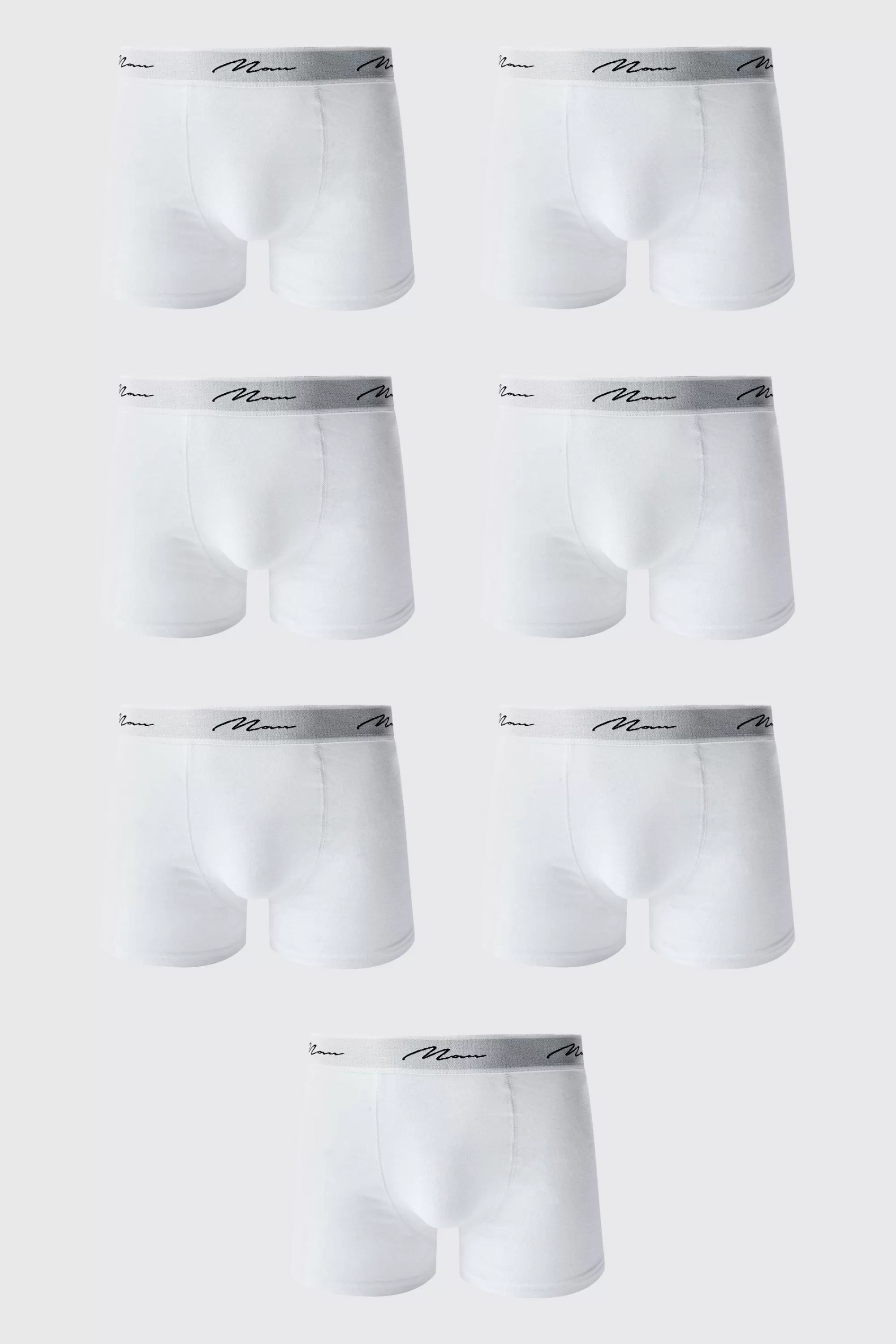 boohooMAN 7 Pack Man Signature Trunks | UK