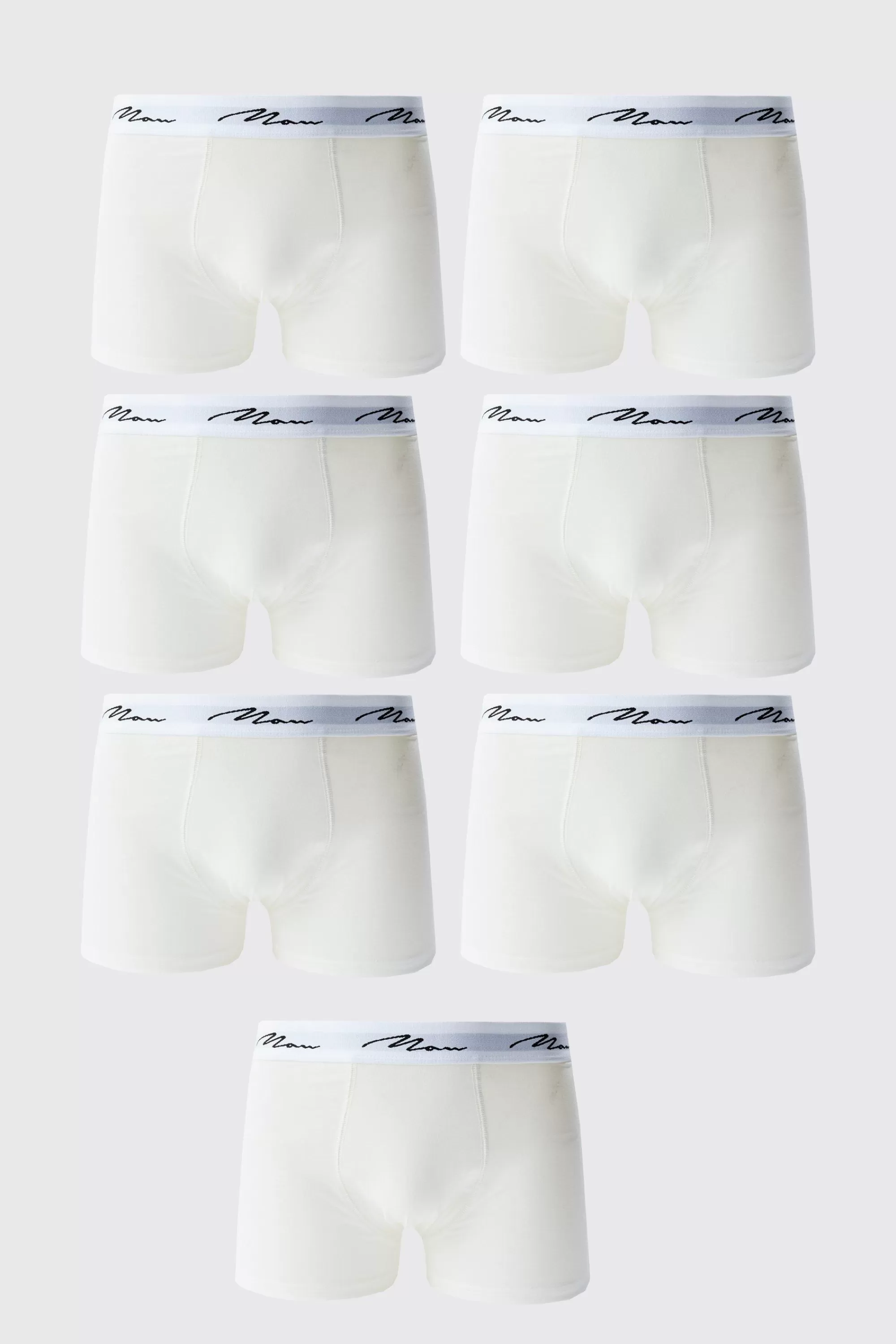 boohooMAN 7 Pack Man Signature Trunks | UK
