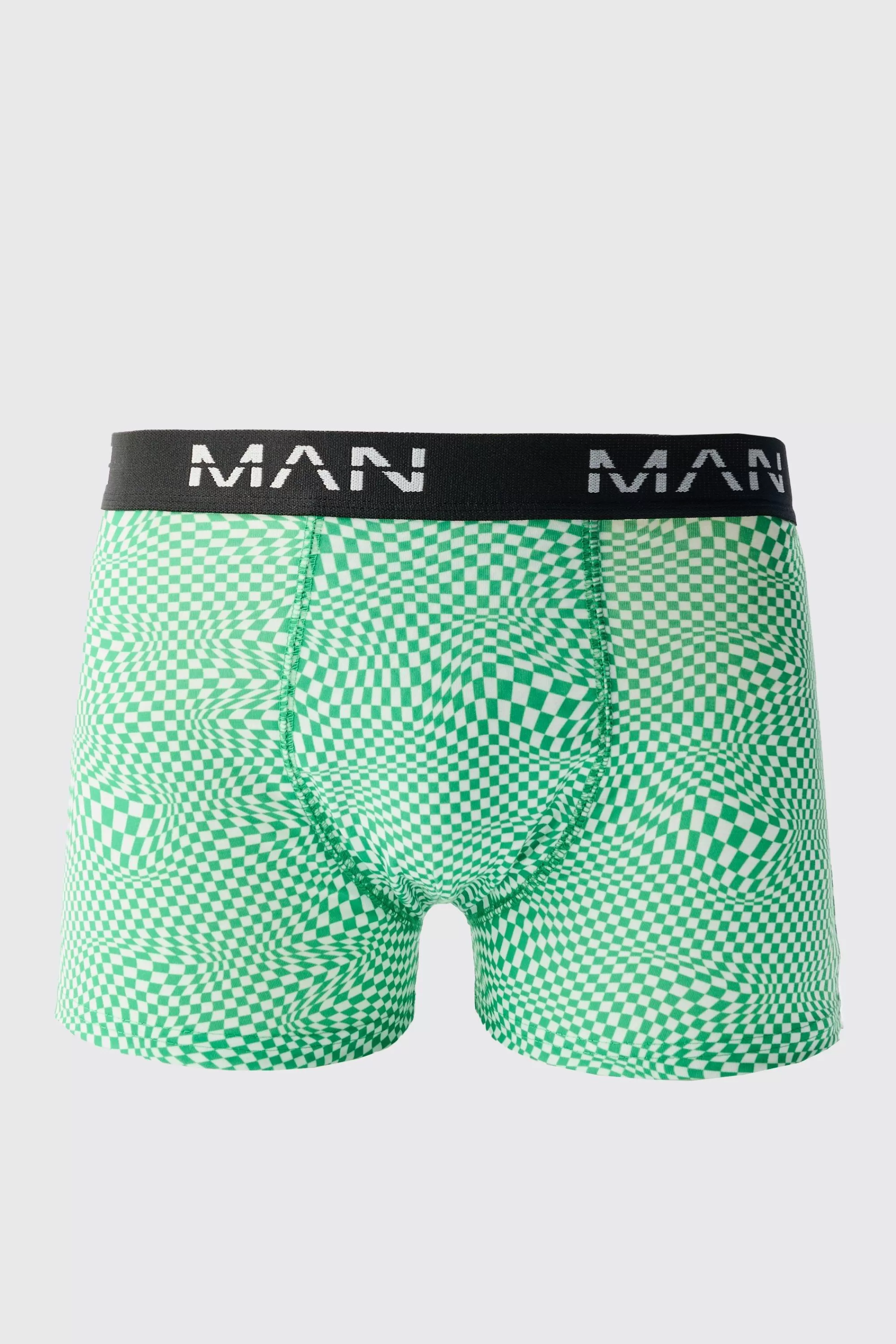 boohooMAN Abstract Print Boxers | UK