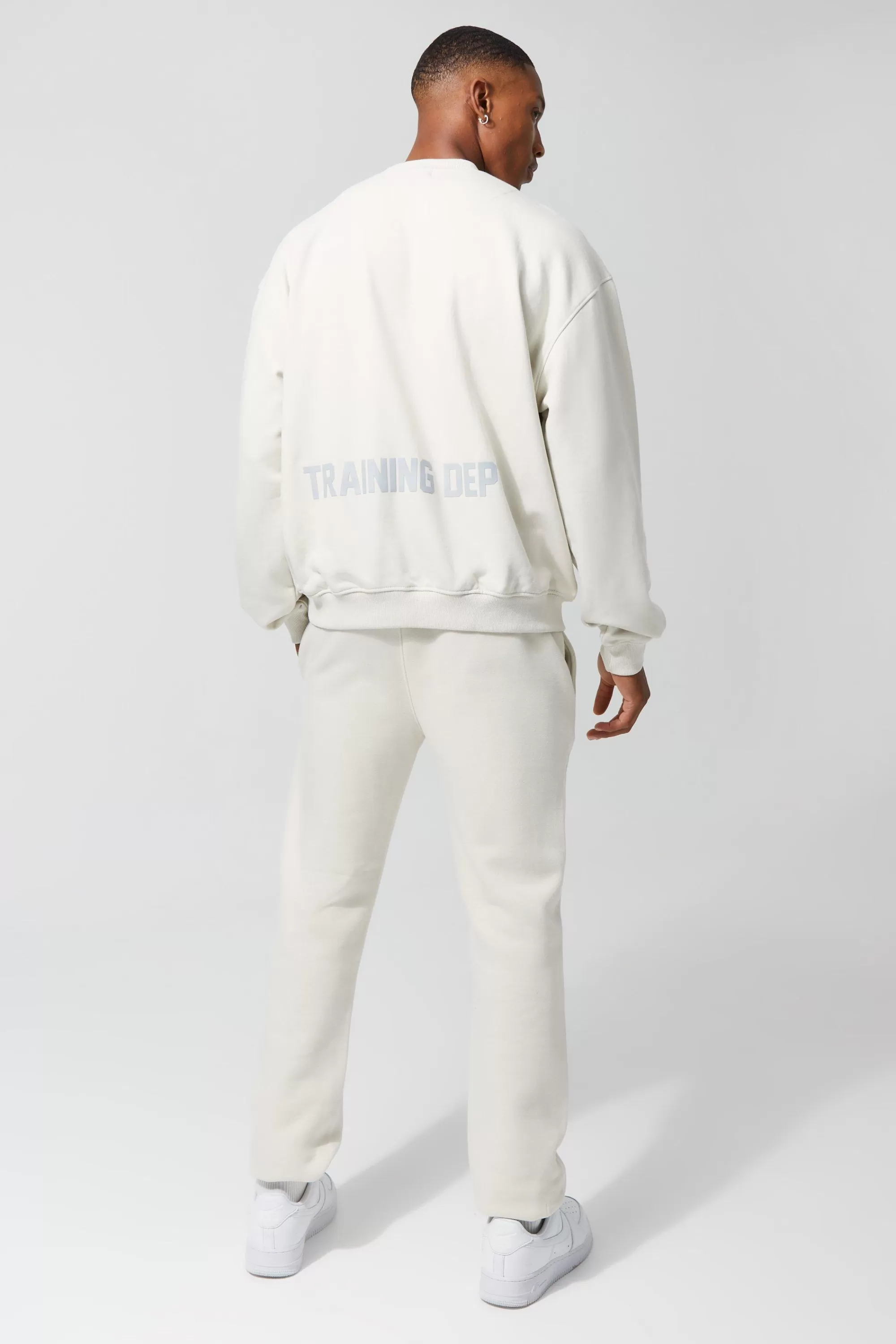 boohooMAN Active Boxy Training Dept Sweatshirt | UK
