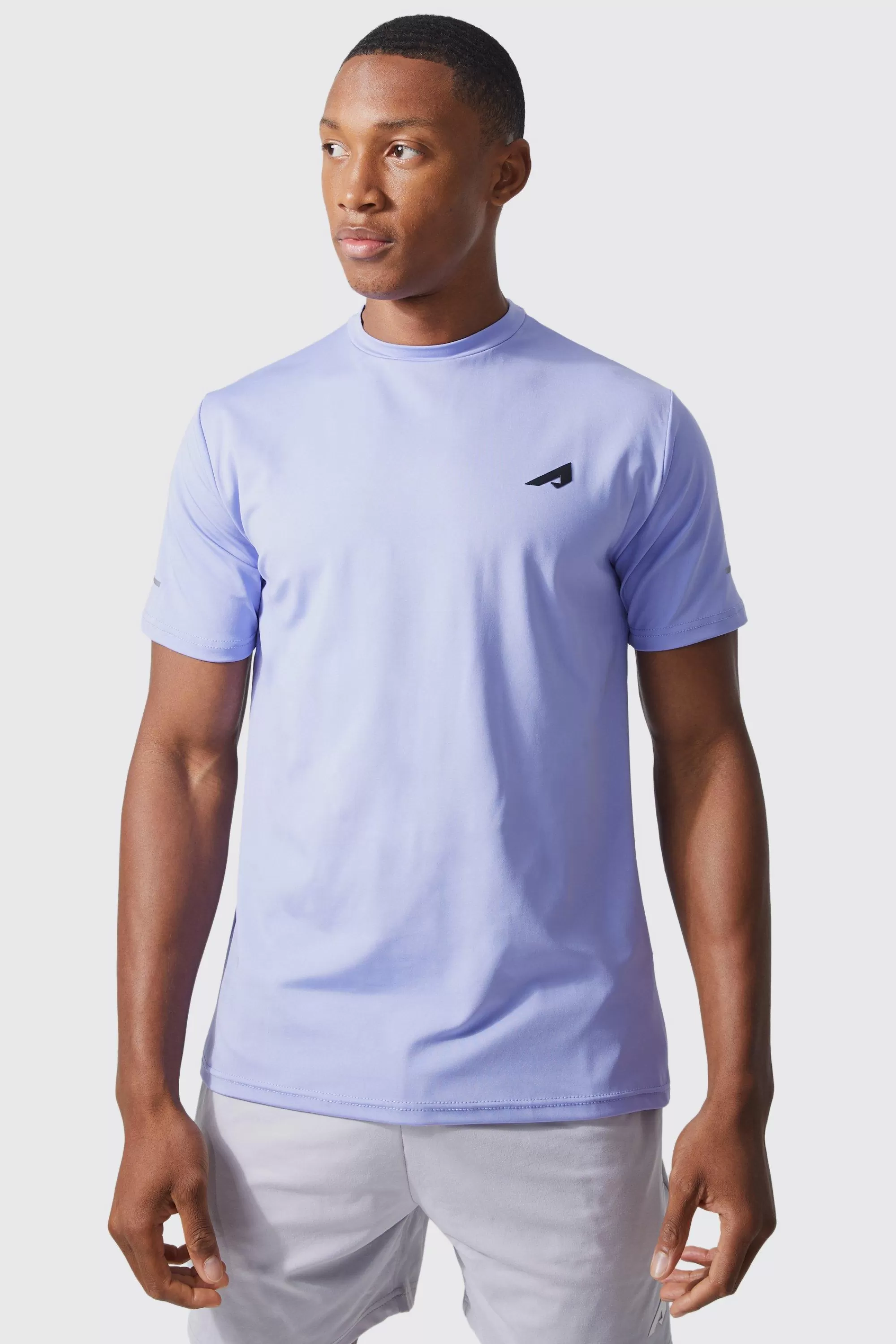 boohooMAN Active Logo Performance Short Set | UK
