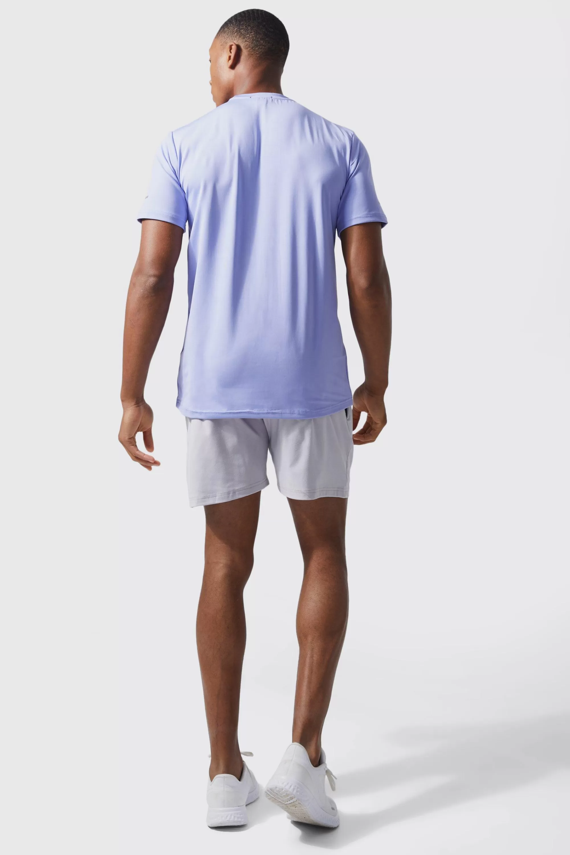 boohooMAN Active Logo Performance Short Set | UK
