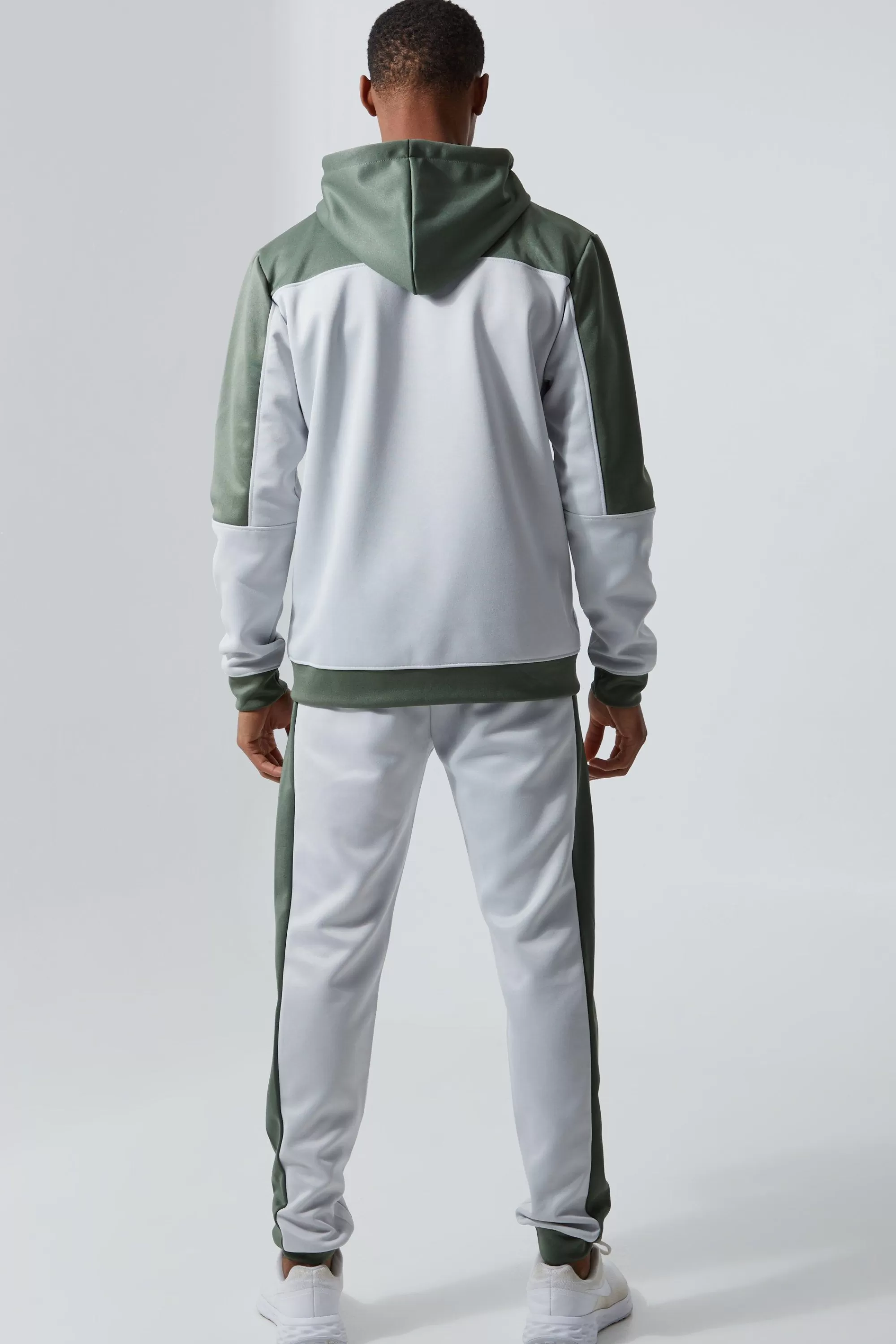 boohooMAN Active Mesh Panel Zip Through Tracksuit | UK