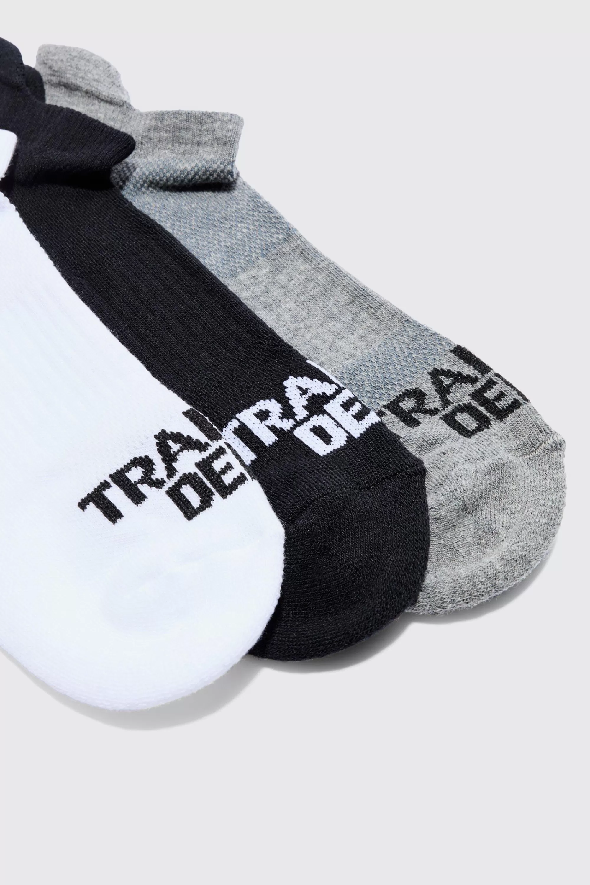 boohooMAN Active Training Dept Cushioned Trainer 3 Pack Socks | UK