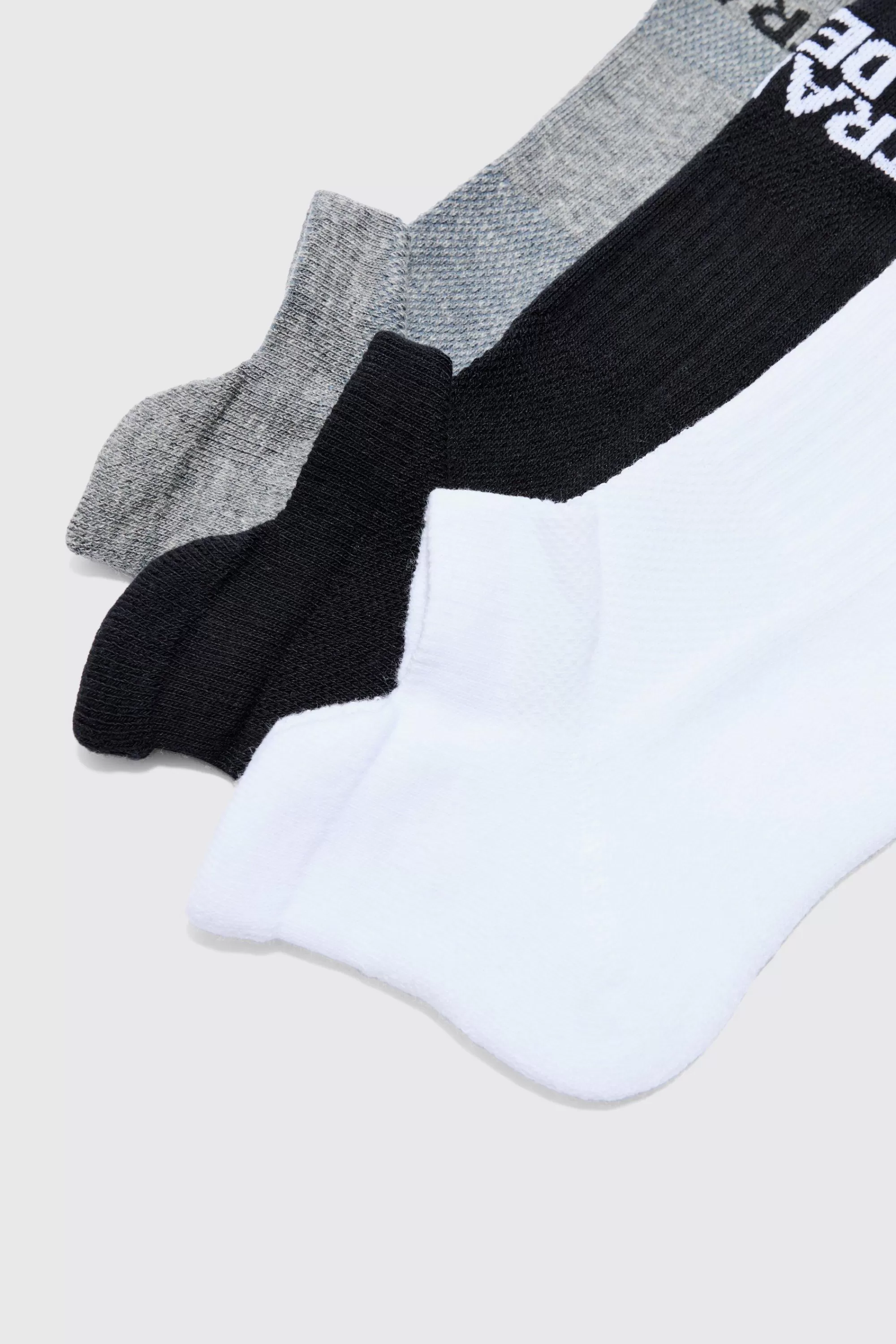 boohooMAN Active Training Dept Cushioned Trainer 3 Pack Socks | UK