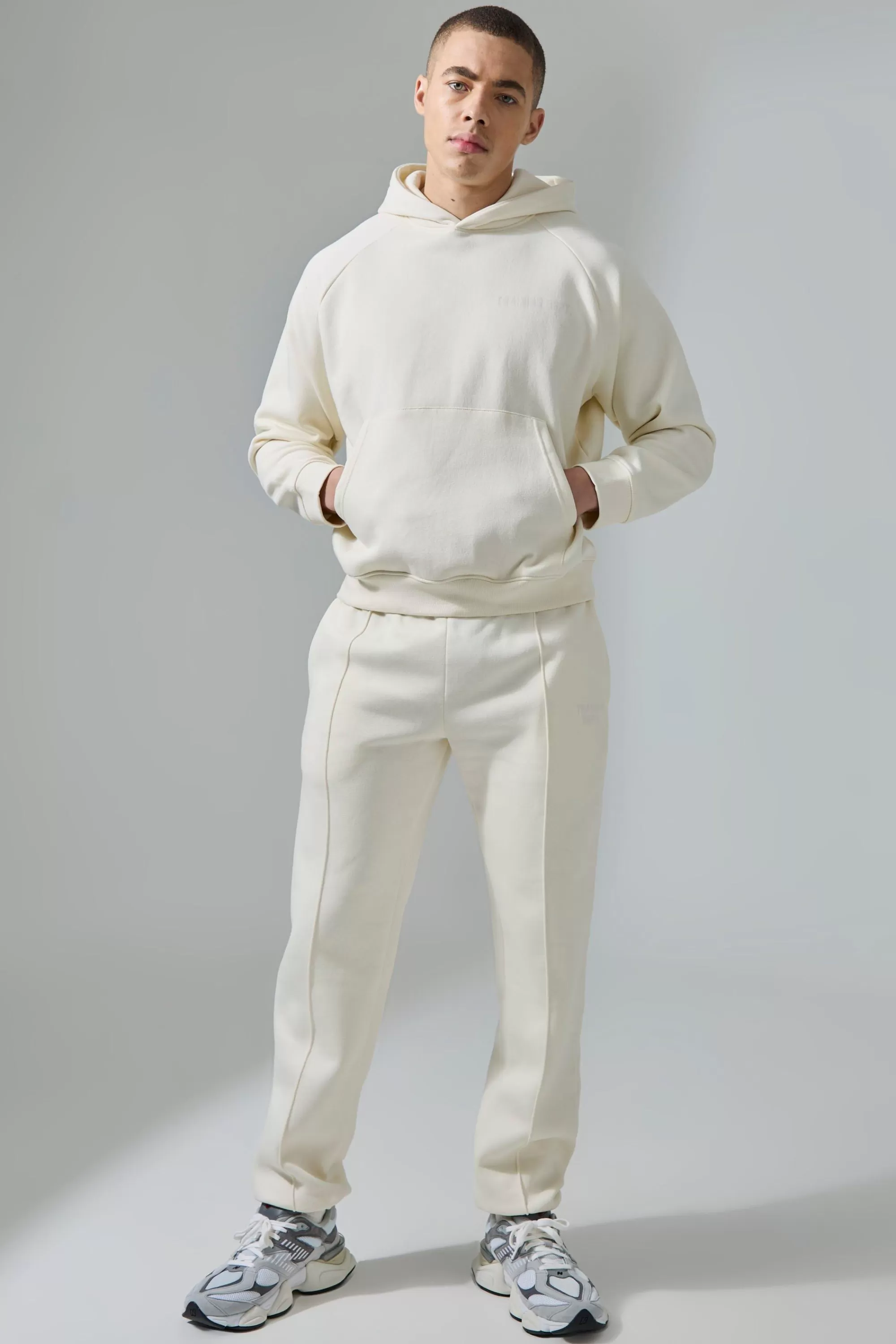 boohooMAN Active Training Dept Hoodie Tracksuit | UK