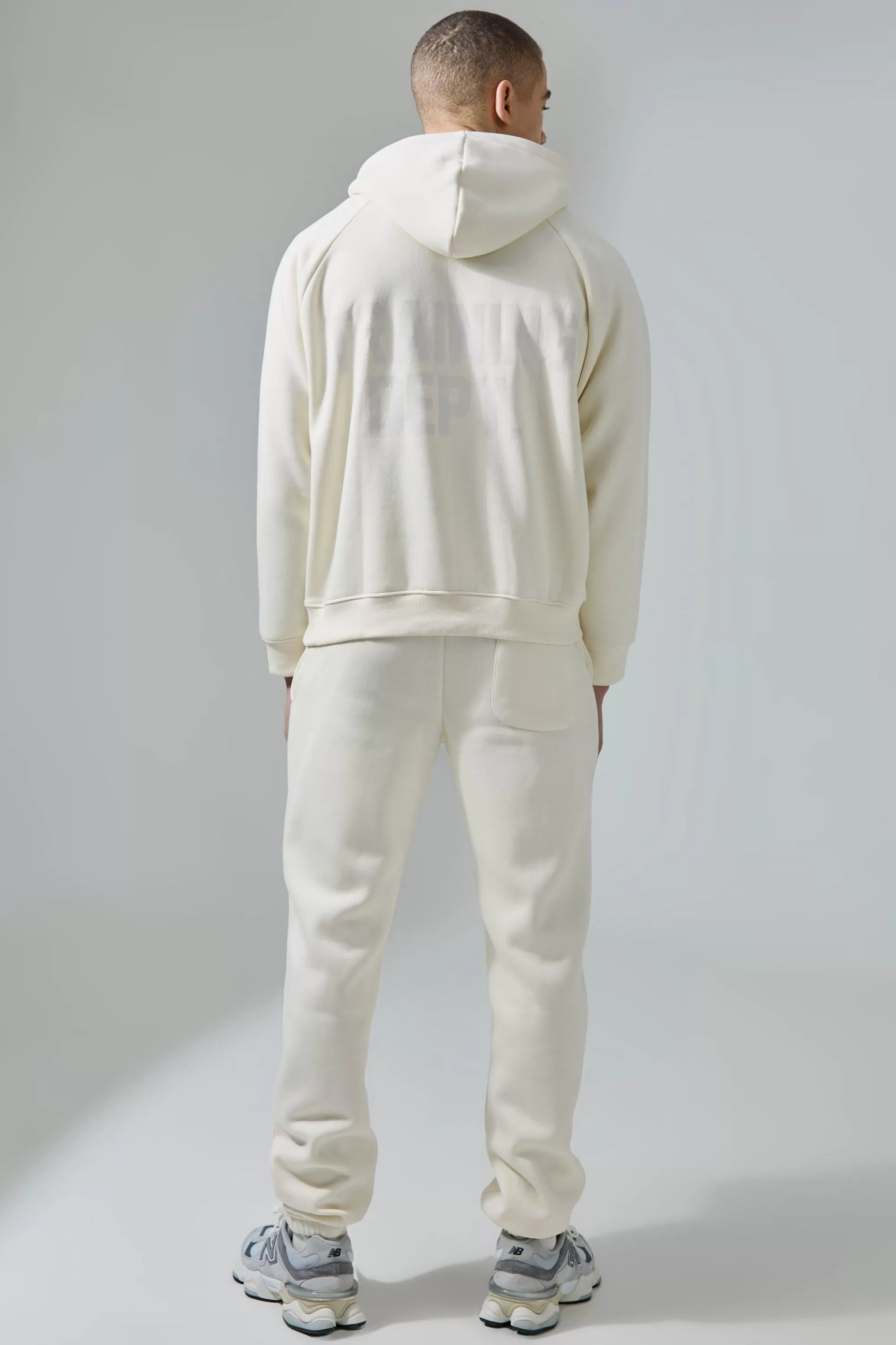 boohooMAN Active Training Dept Hoodie Tracksuit | UK