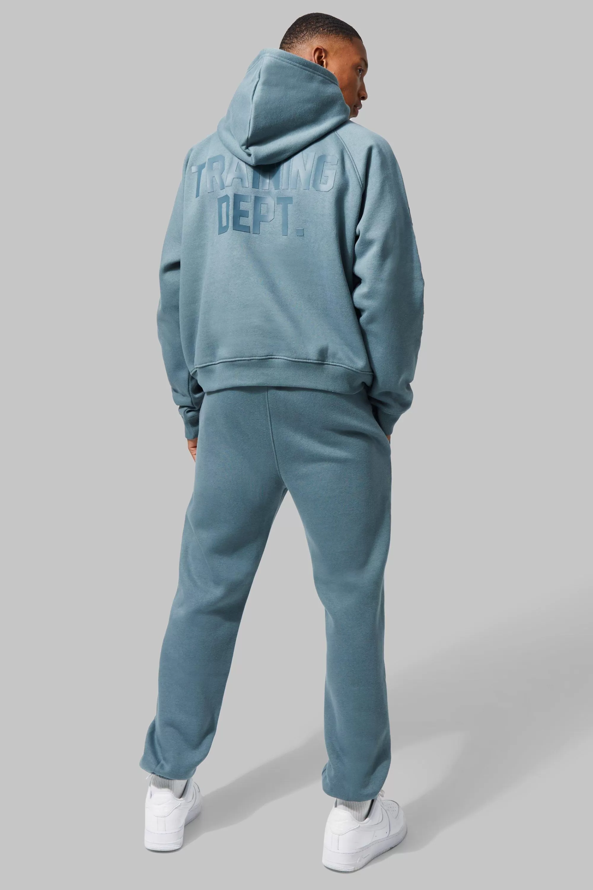 boohooMAN Active Training Dept Oversized Boxy Hoodie | UK