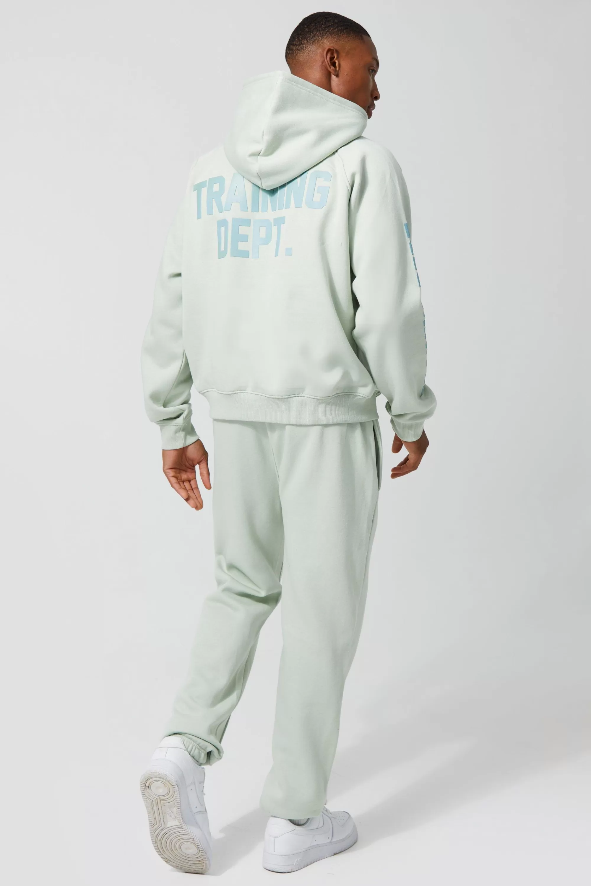 boohooMAN Active Training Dept Oversized Boxy Hoodie | UK
