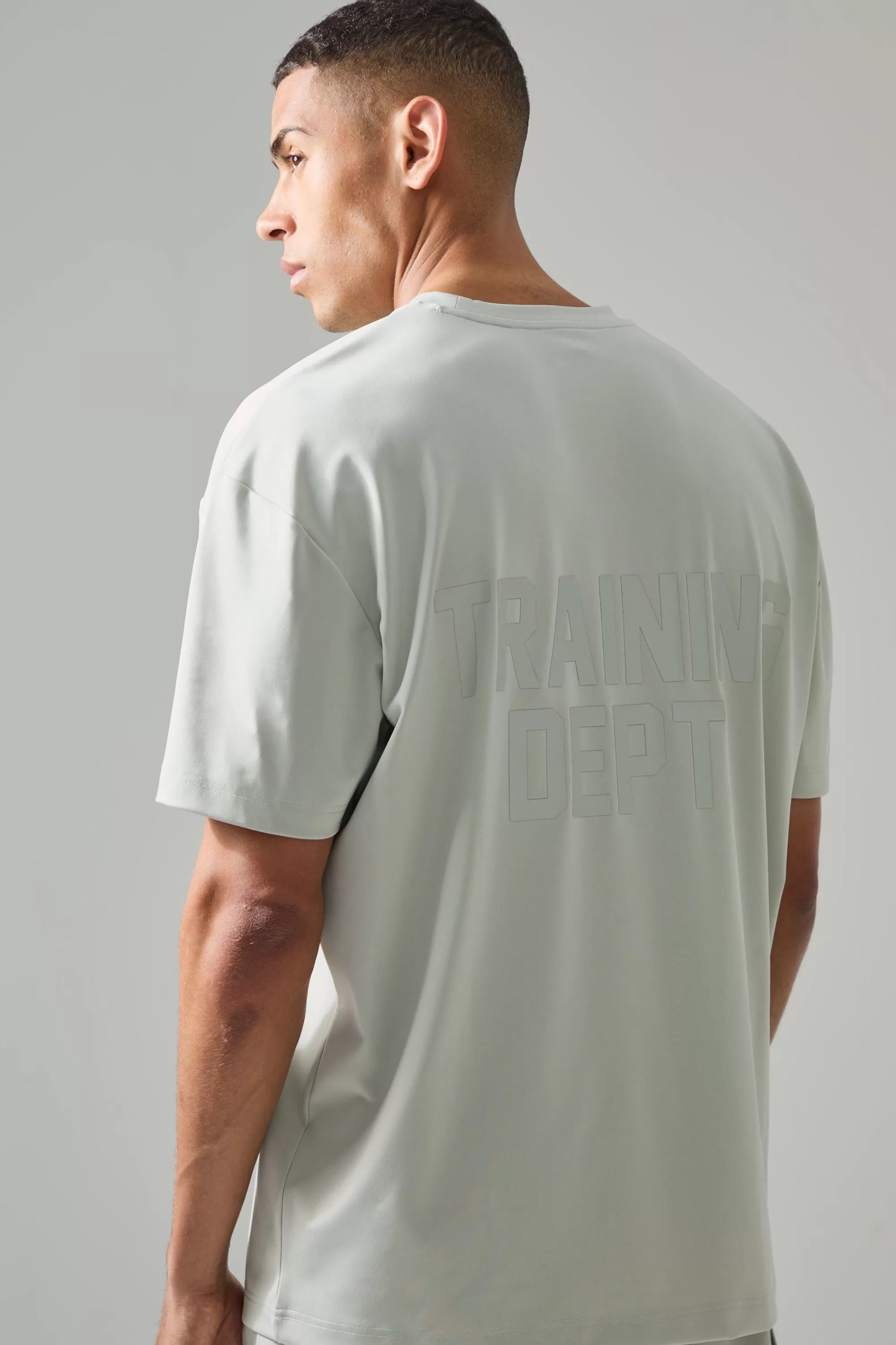 boohooMAN Active Training Dept Oversized T-shirt And Cargo Short Set | UK