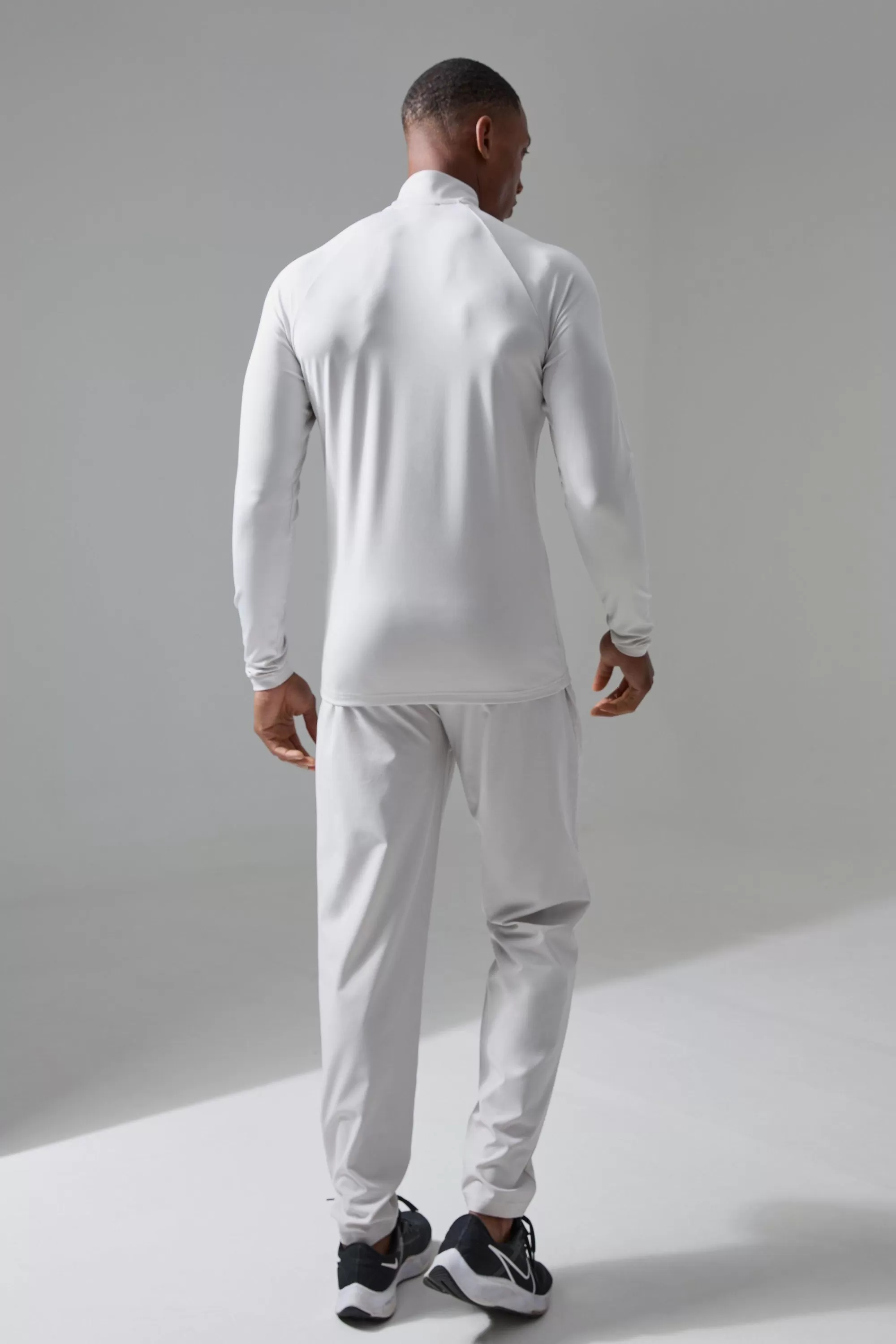 boohooMAN Active Training Dept Slim Woven Perforated Jogger | UK
