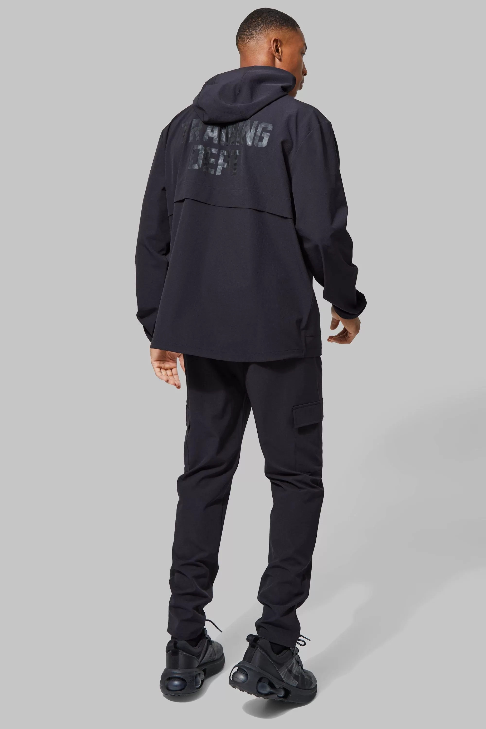 boohooMAN Active Training Dept Tapered Cargo Joggers | UK