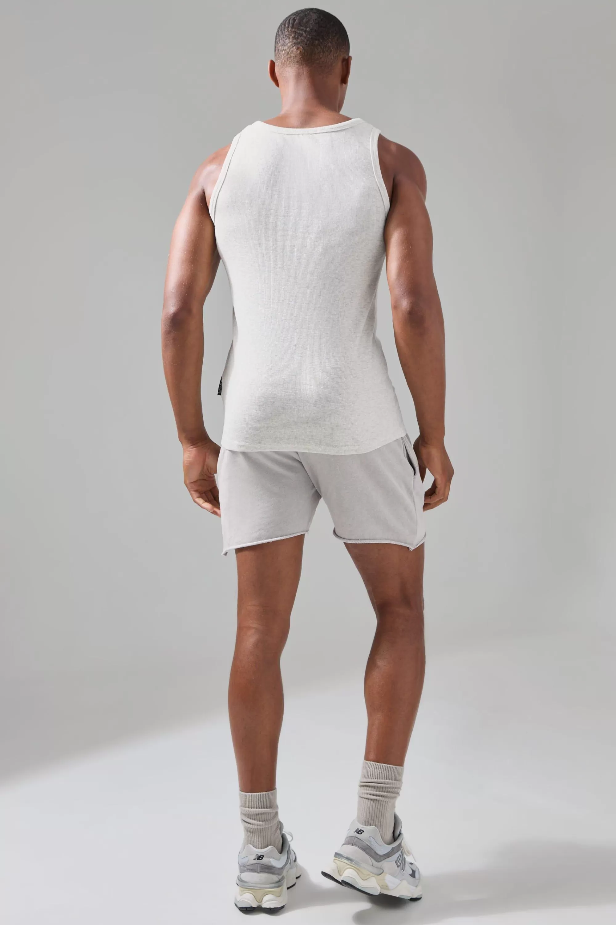 boohooMAN Active Training Dept Washed 5inch Short | UK