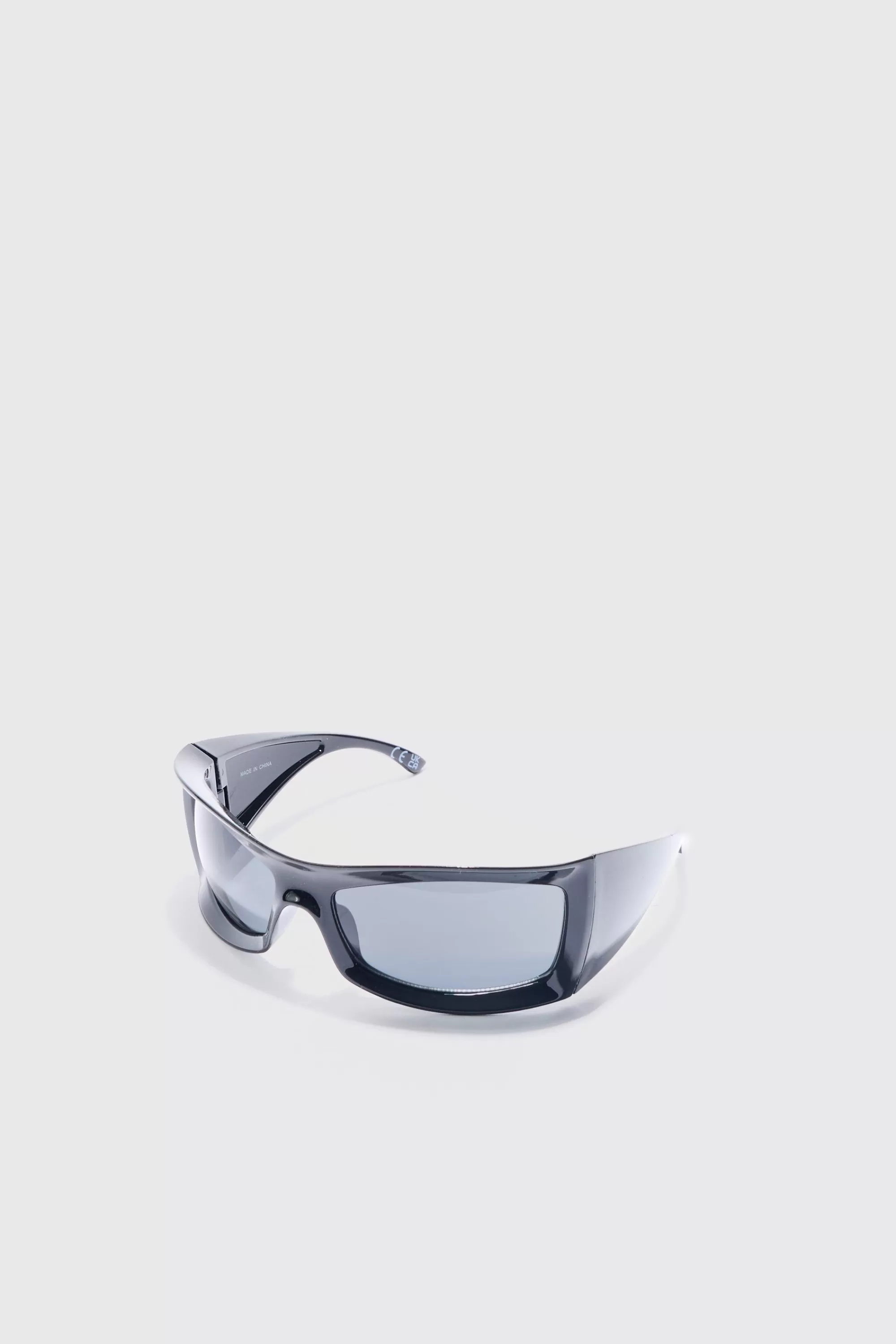 boohooMAN Angled Plastic Sunglasses | UK