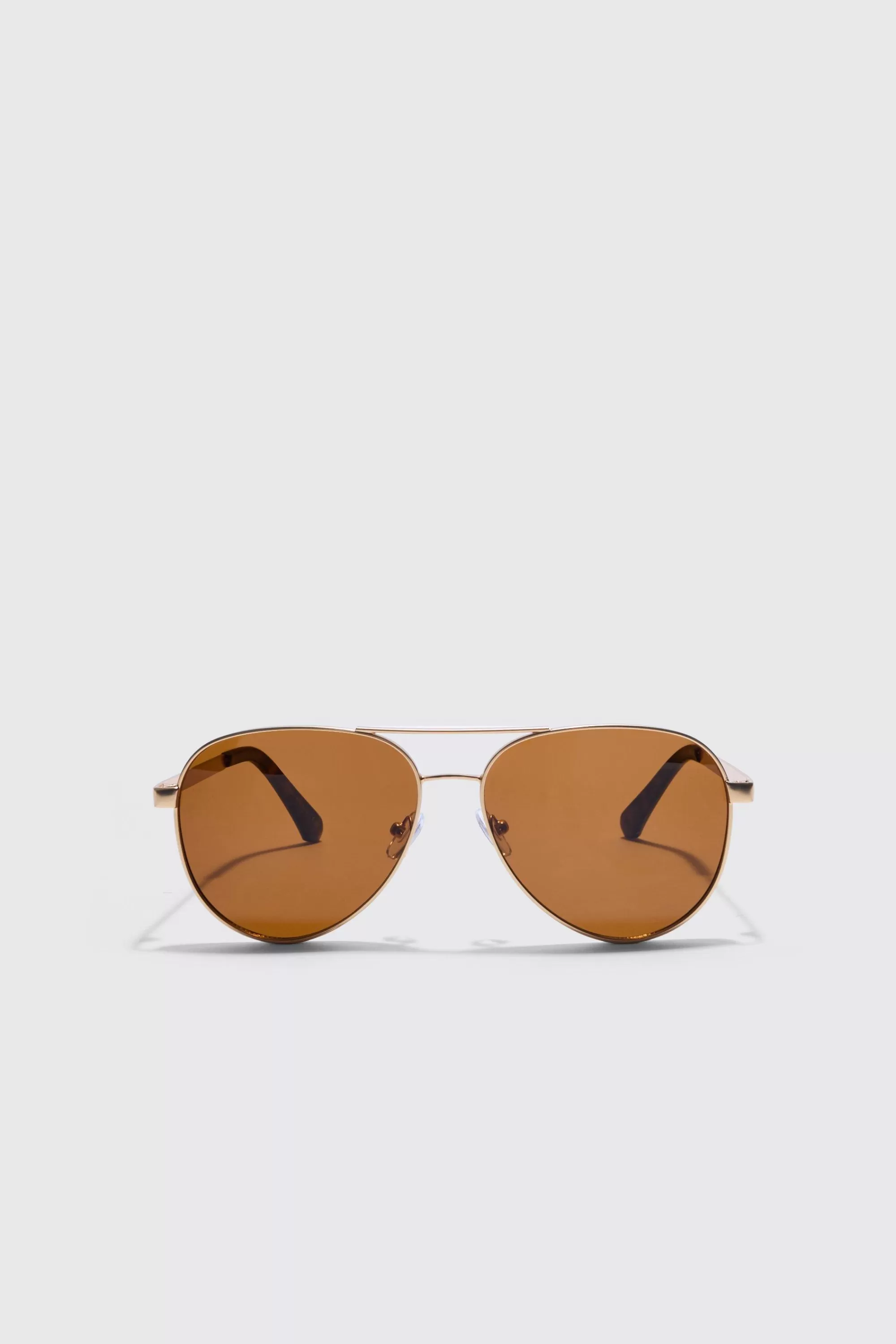 boohooMAN Aviator Matte Sunglasses | UK